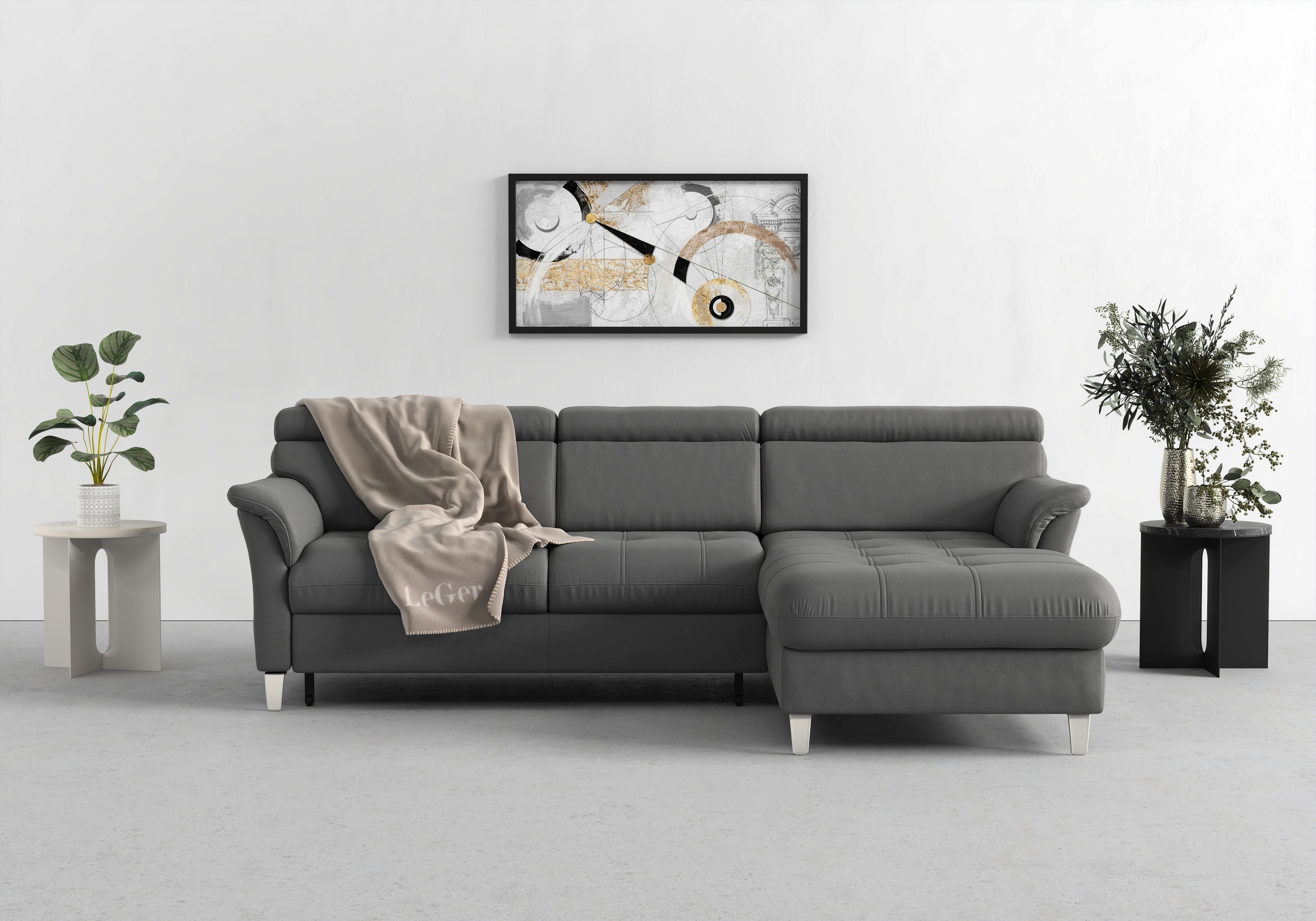 Thumbnail - sit&more Ecksofa "Marano L-Form", inklusive Kopfteilverstellung, wahlweise mit Bettfunktion, Bettkasten