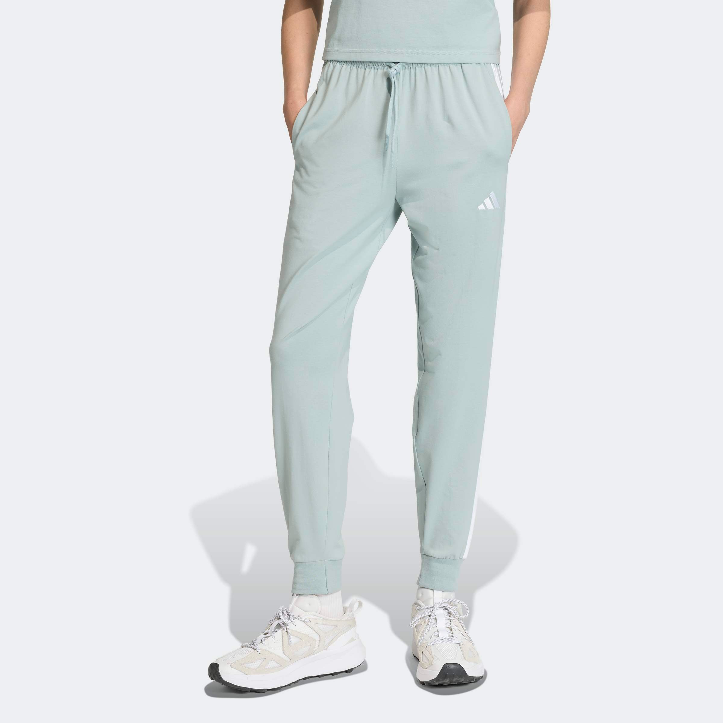 adidas Sportswear "W 3S SJ JOGGER" für Erwachsene, aus Baumwolle und Elasthan, mit Kordelverschluss