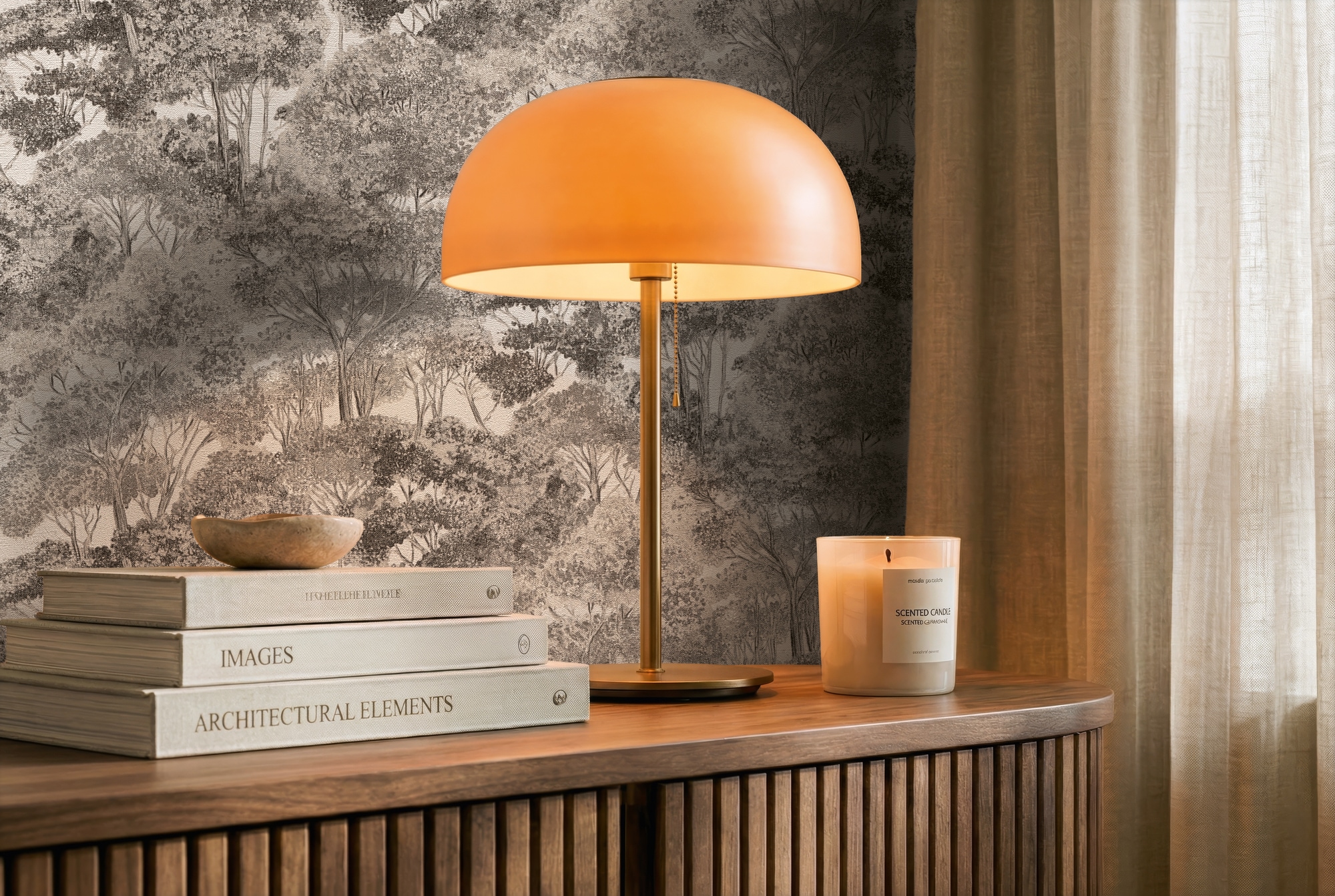 A.S. Création Vliestapete »Trend Spectrum Forest – Glitzernde Baumlandschaft Vliestapete« Glitzermuster | Wald | natürlich leicht strukturiert Elegante Baumlandschaft mit Glitzerakzenten und feiner Struktur