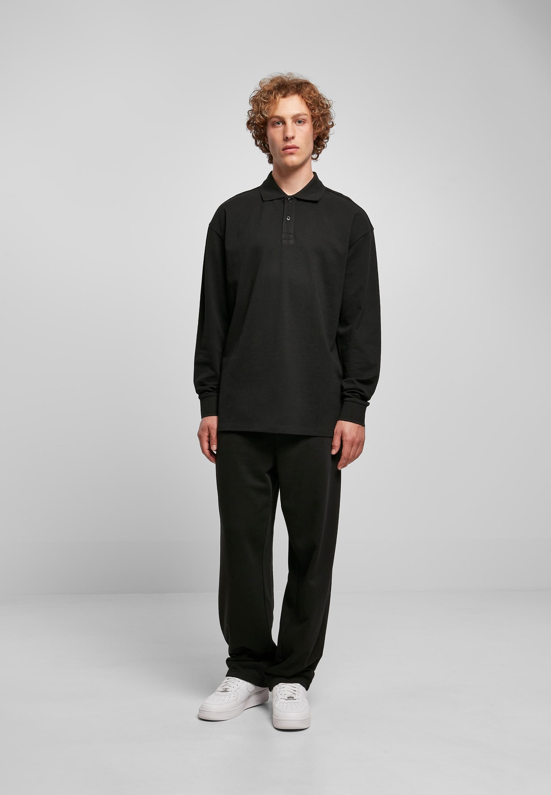 URBAN CLASSICS Poloshirt »Urban Classics Herren Boxy Polo Longsleeve«, (1 tlg.)