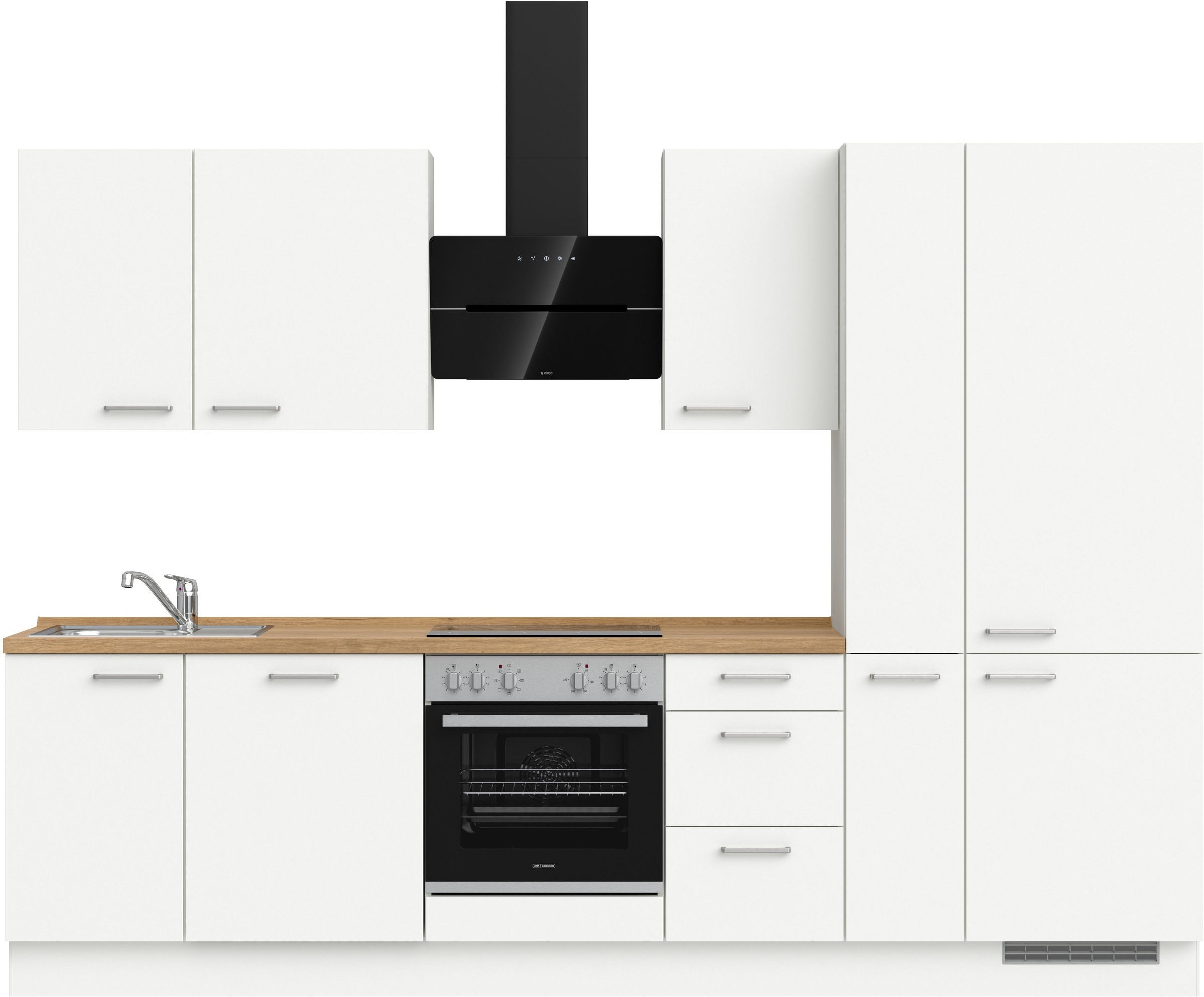 nobilia 1100000002199 ""Touch II", NEU: individuell anpassbar mit gratis Profi-Beratung" vormontiert, Breite 300 cm, Ausrichtung wählbar, wahlw. mit E-Geräten