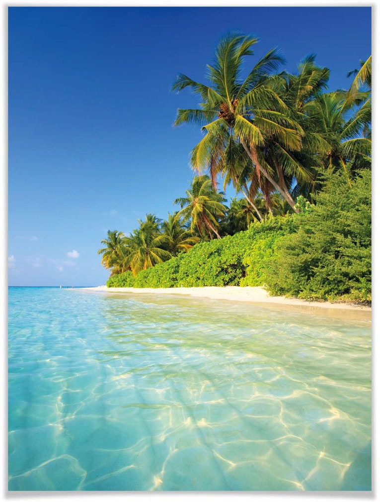 Poster »Poster Colombo Malediven«, Landschaften, (1 St.), Poster ohne Bilderrahmen