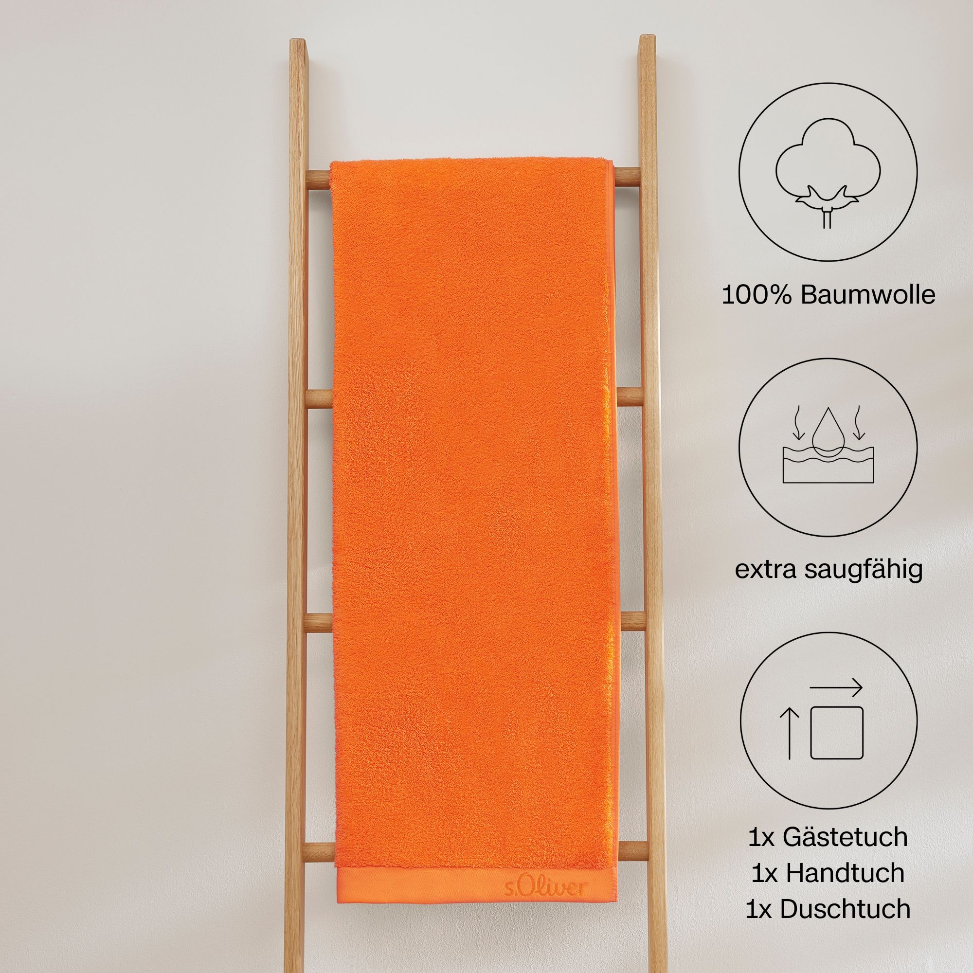 s.Oliver Handtuch Set "s.Oliver, Premium Qualität, 600 gr/m²," Set 3 Stk. W günstig online kaufen