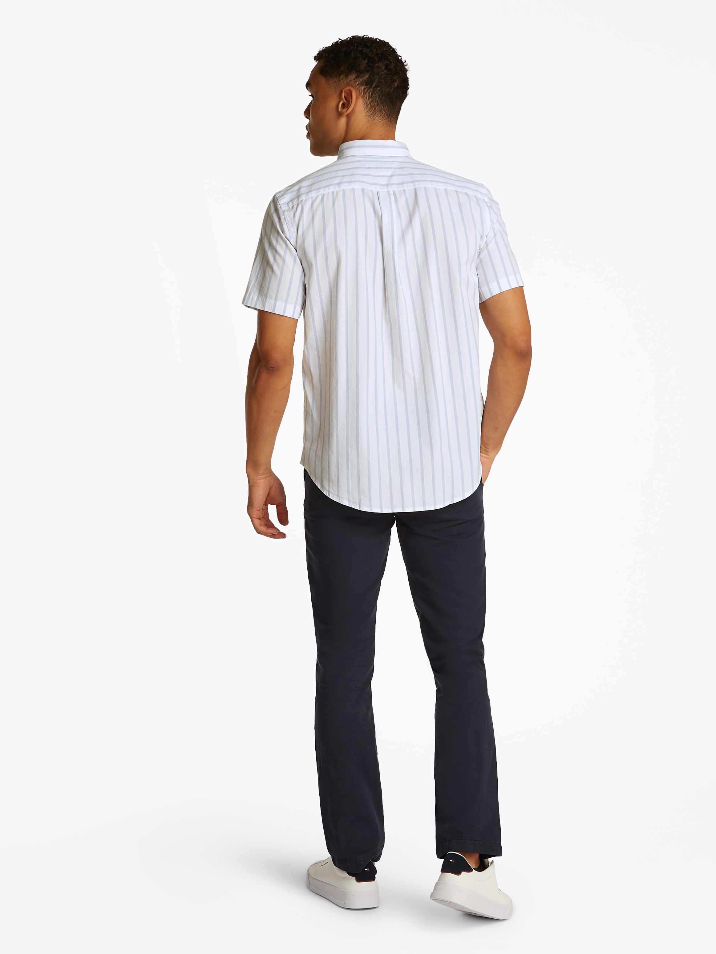 Tommy Hilfiger Kurzarmhemd »FLEX POPLIN STP SHIRT S/S«