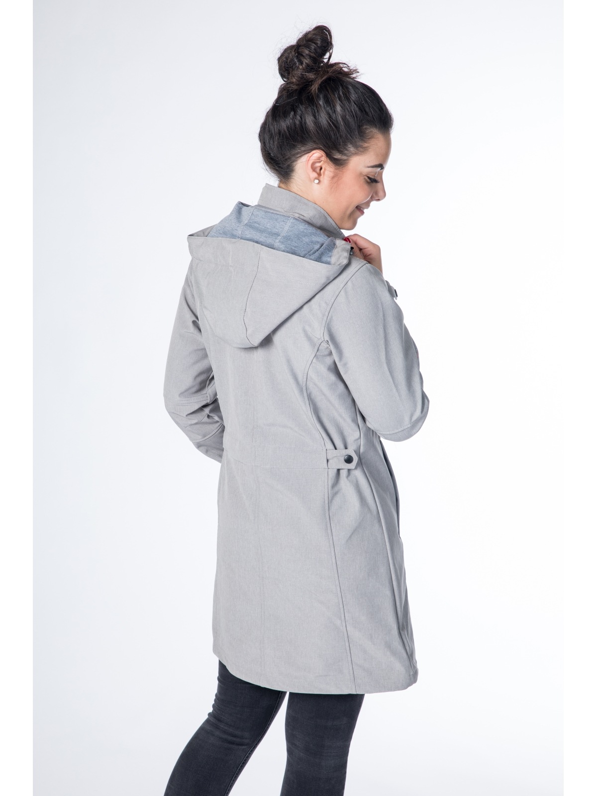 DEPROC Active Softshellmantel »GLACE SILVER LONG WOMEN« auch in Großen Größen erhältlich