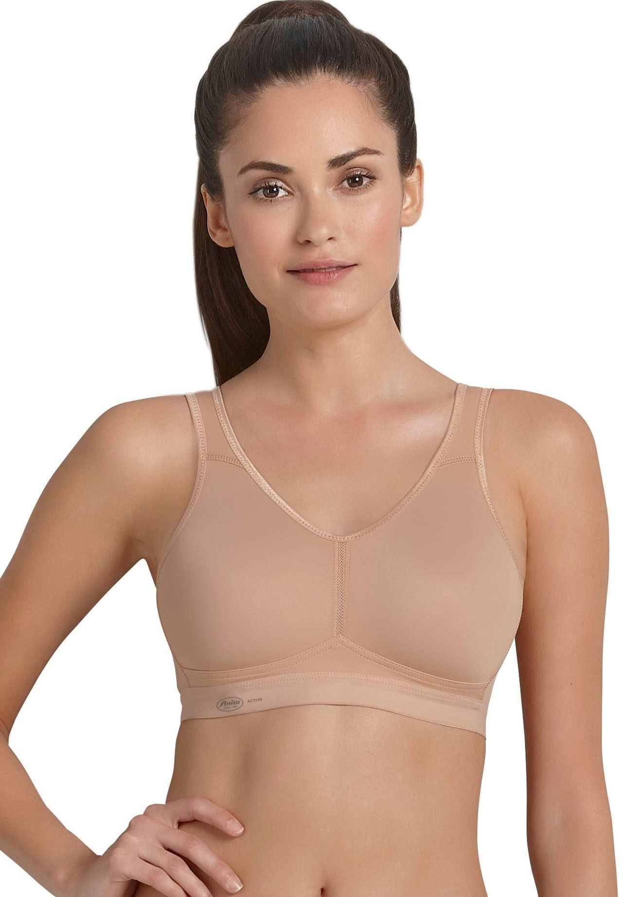 Sport-BH ANITA "Sport BH light & firm", Damen, Gr. 70, Cup B, beige (deep sand), Obermaterial: 80% Polyamid PA. 20% Elasthan EL., BHs Sport-BH