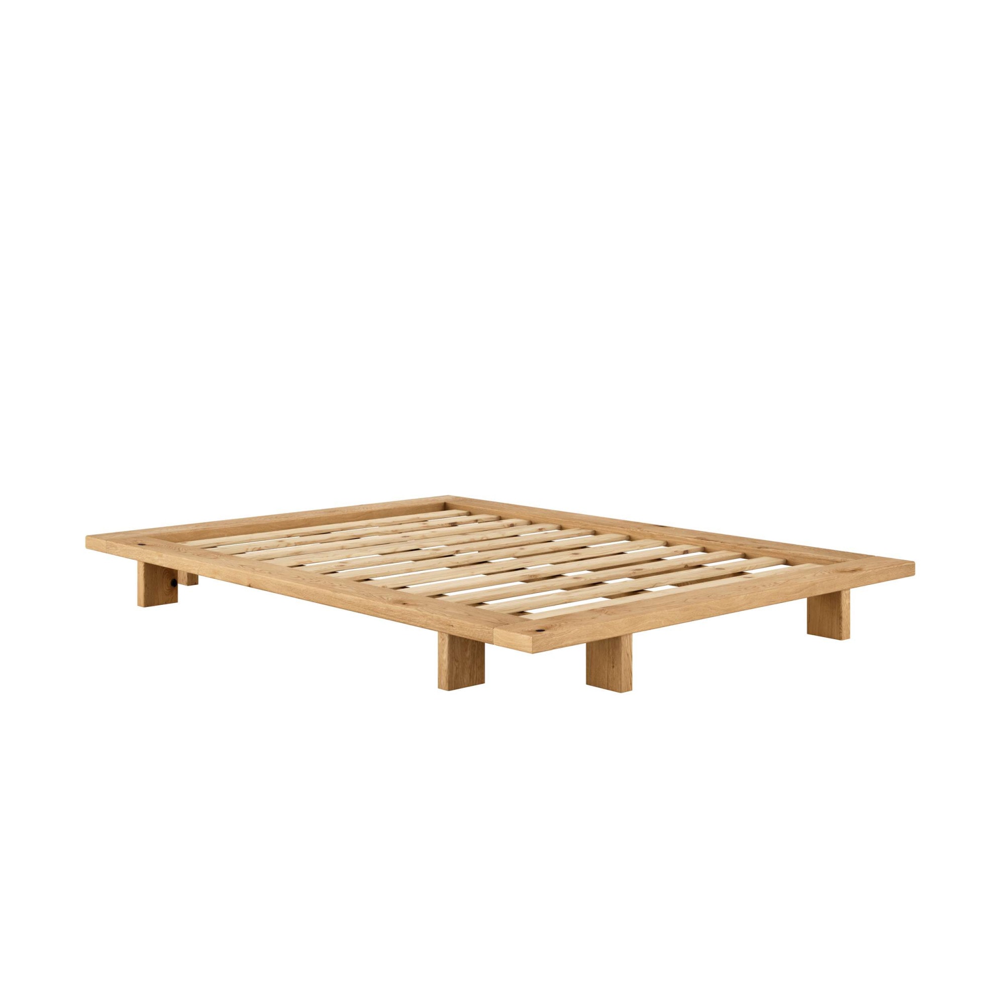 Karup Design Bettgestell »JAPAN BED Futonbett aus FSC®zertifiziertem Massivholz, zeitlos, bequem« Erhältlich für Matratzen Breite 90, 120, 140, 160 oder 180 cm,  Eiche, inkl. Lattenrost, ohne Matratze, Made in Europa