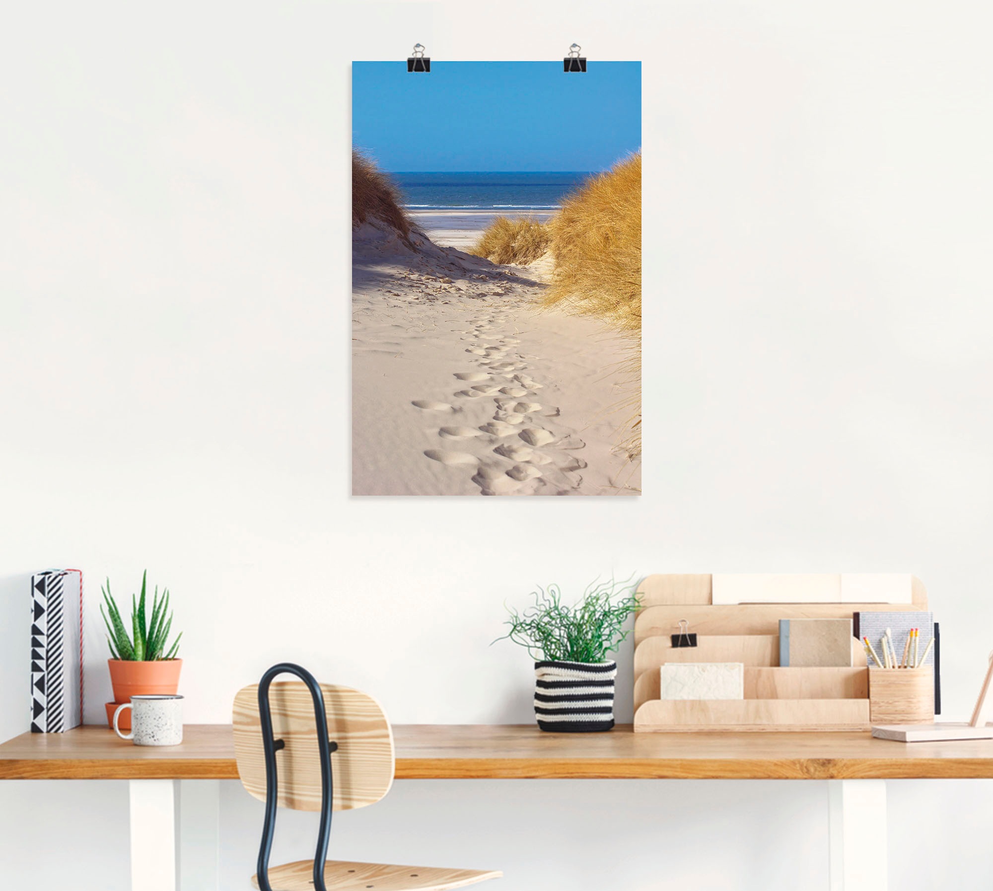 Artland Poster »Weg zum Strand II«, Strand, (1 St.)