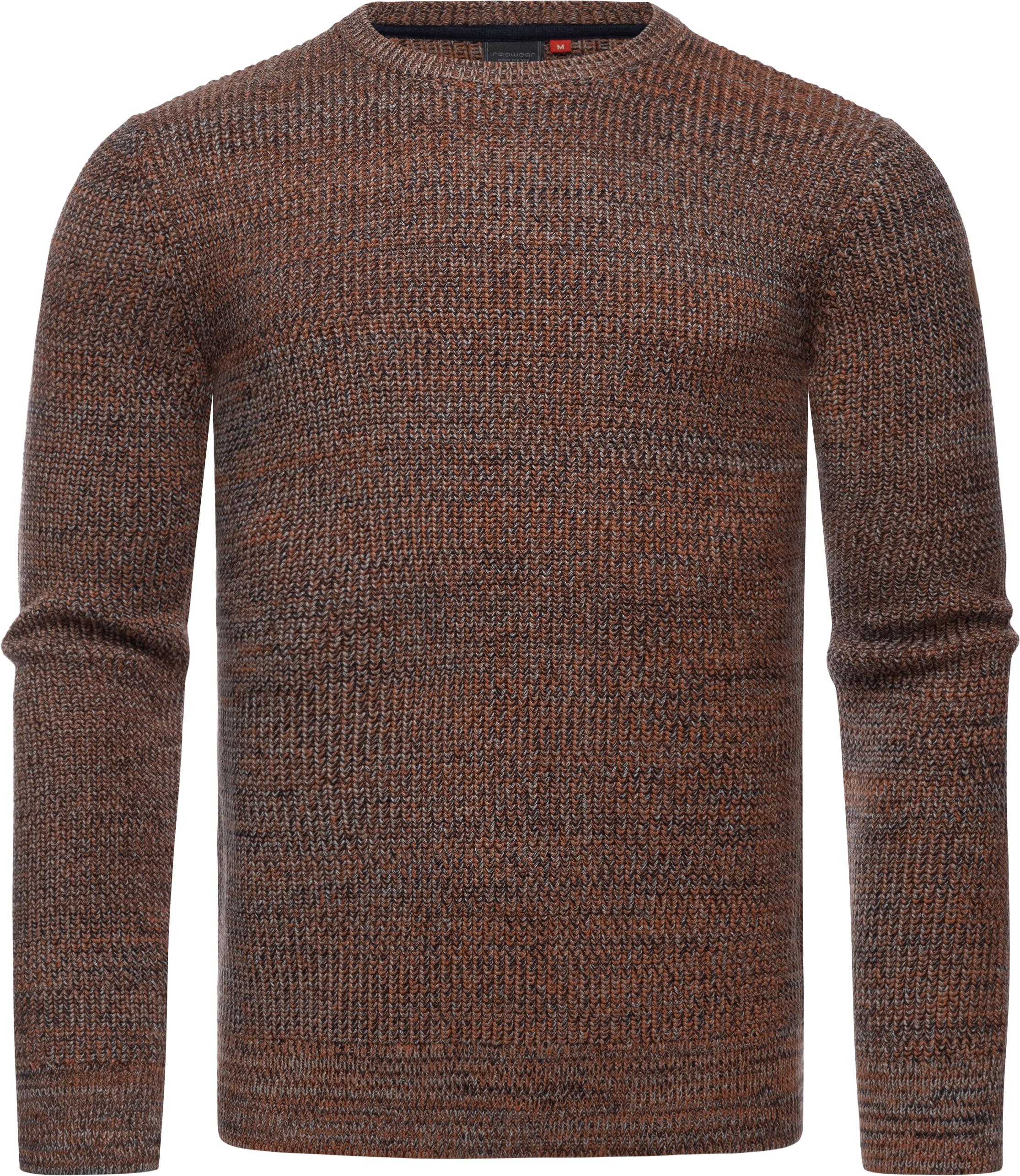 Strickpullover »Aralt«, stylischer Herren Sweatpullover mit Rippbündchen