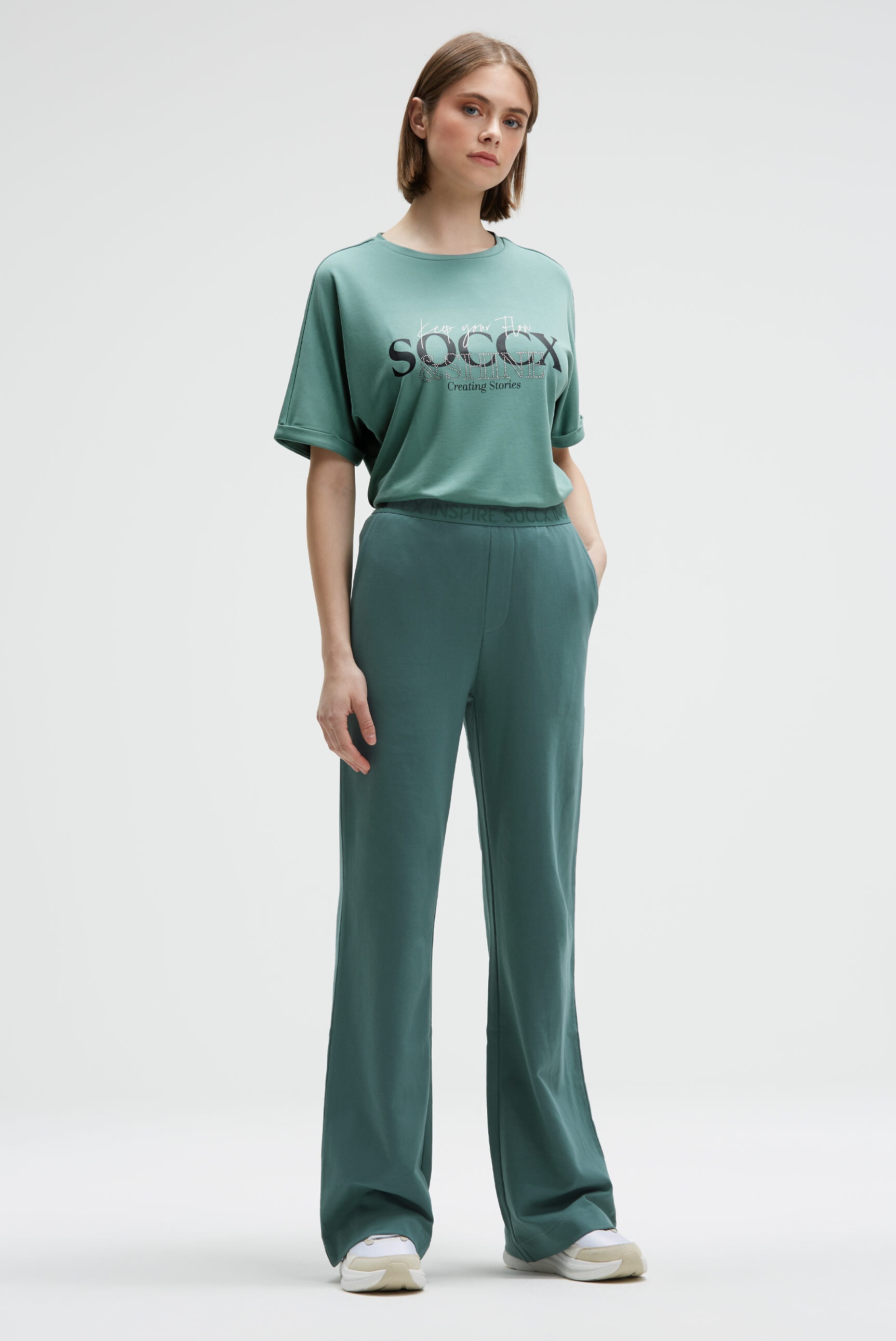 SOCCX Schlupfhose  mit Elastikbund