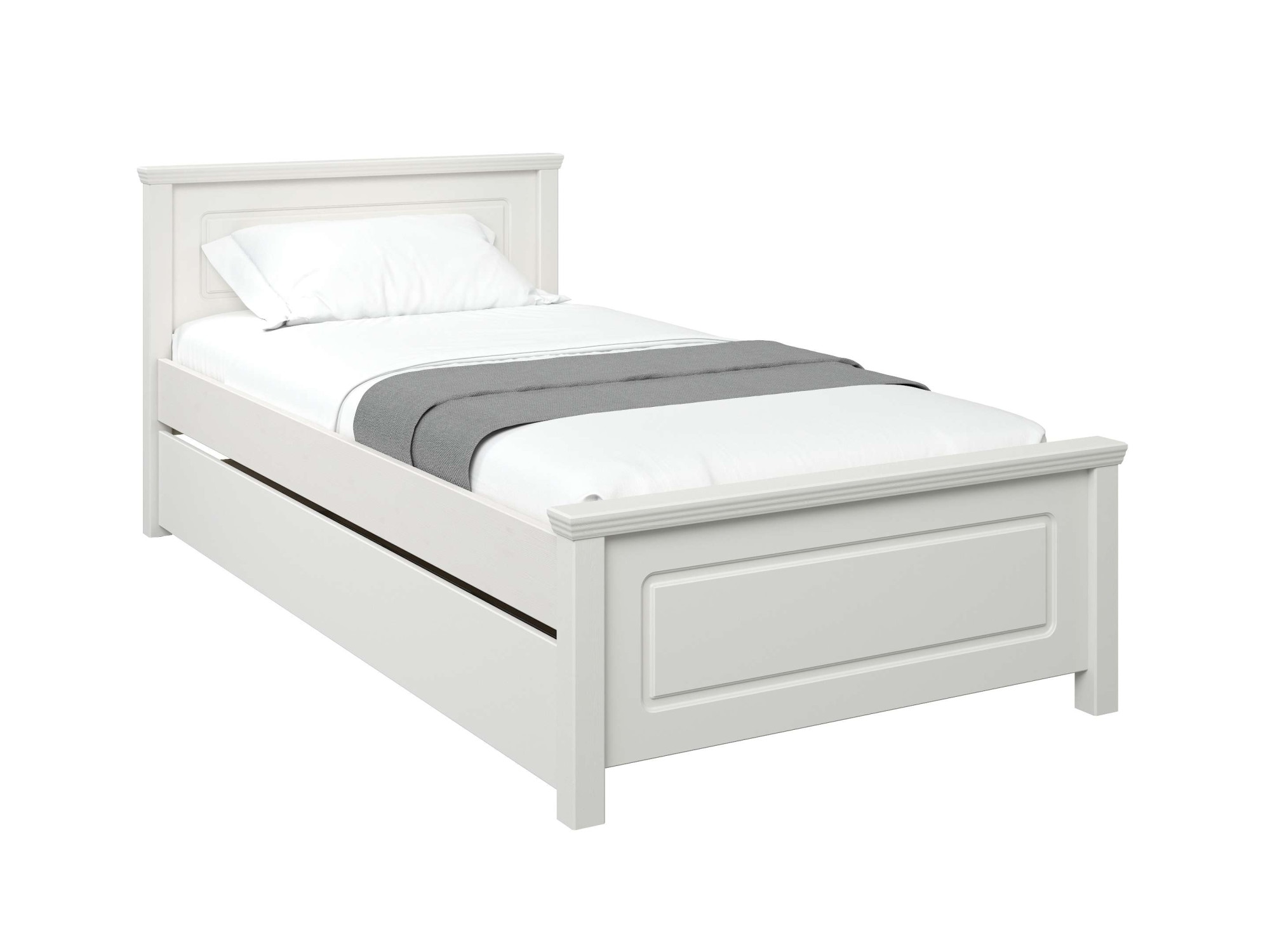 OTTO home Bett »Svea, Komforteinstiegshöhe und Breite, auch für Senioren geeignet« H/B/L ca.  86/100/200 cm,  Belastbarkeit 170KG! Schublade optional, Massivholz, mit Lattenrost