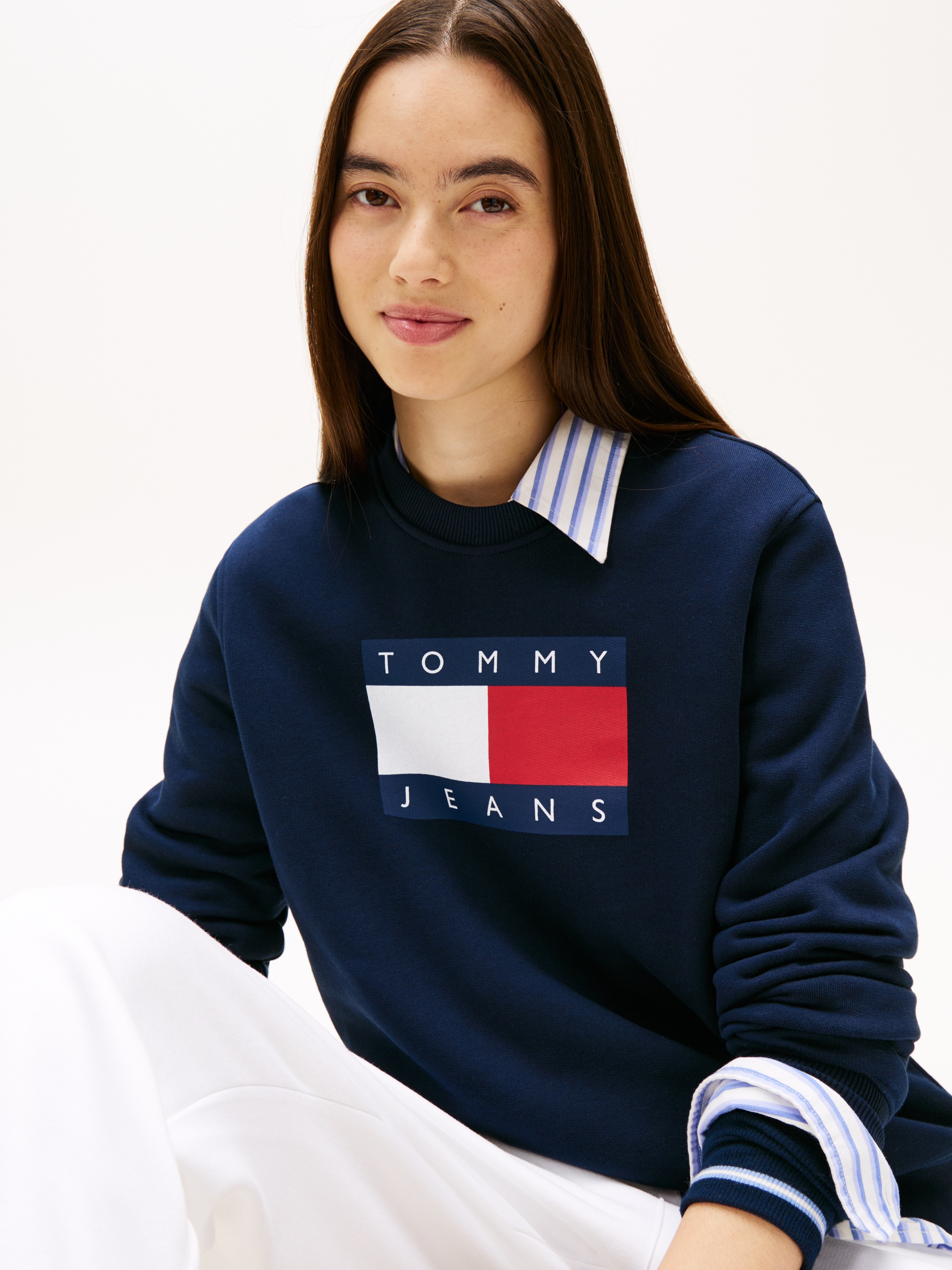Tommy Jeans Sweatshirt "TJW REG TJ FLAG CREW" günstig online kaufen