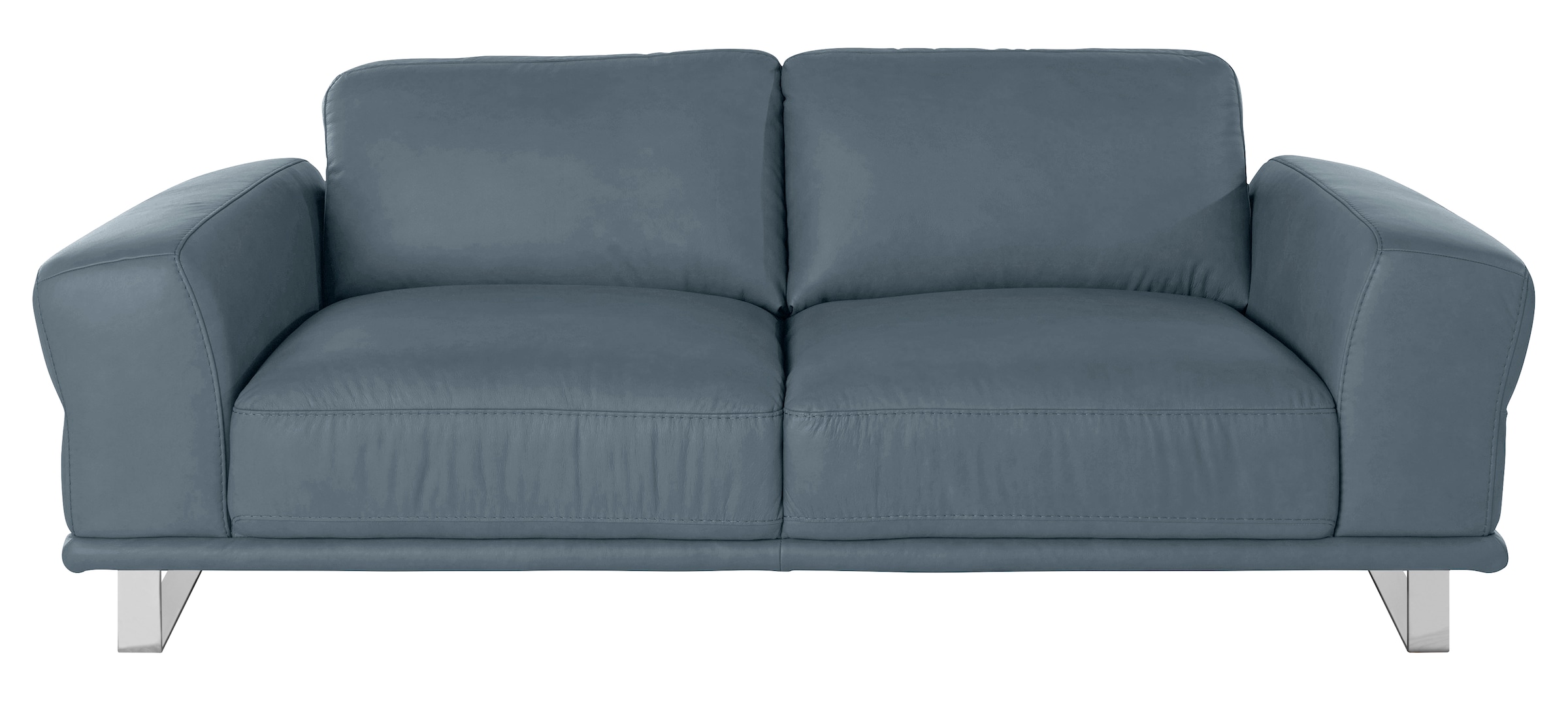 W.SCHILLIG 2,5-Sitzer "montanaa elegant und edel, bequem, Federkernunterfederung" mit Metallkufen in Chrom glänzend, Breite 212 cm