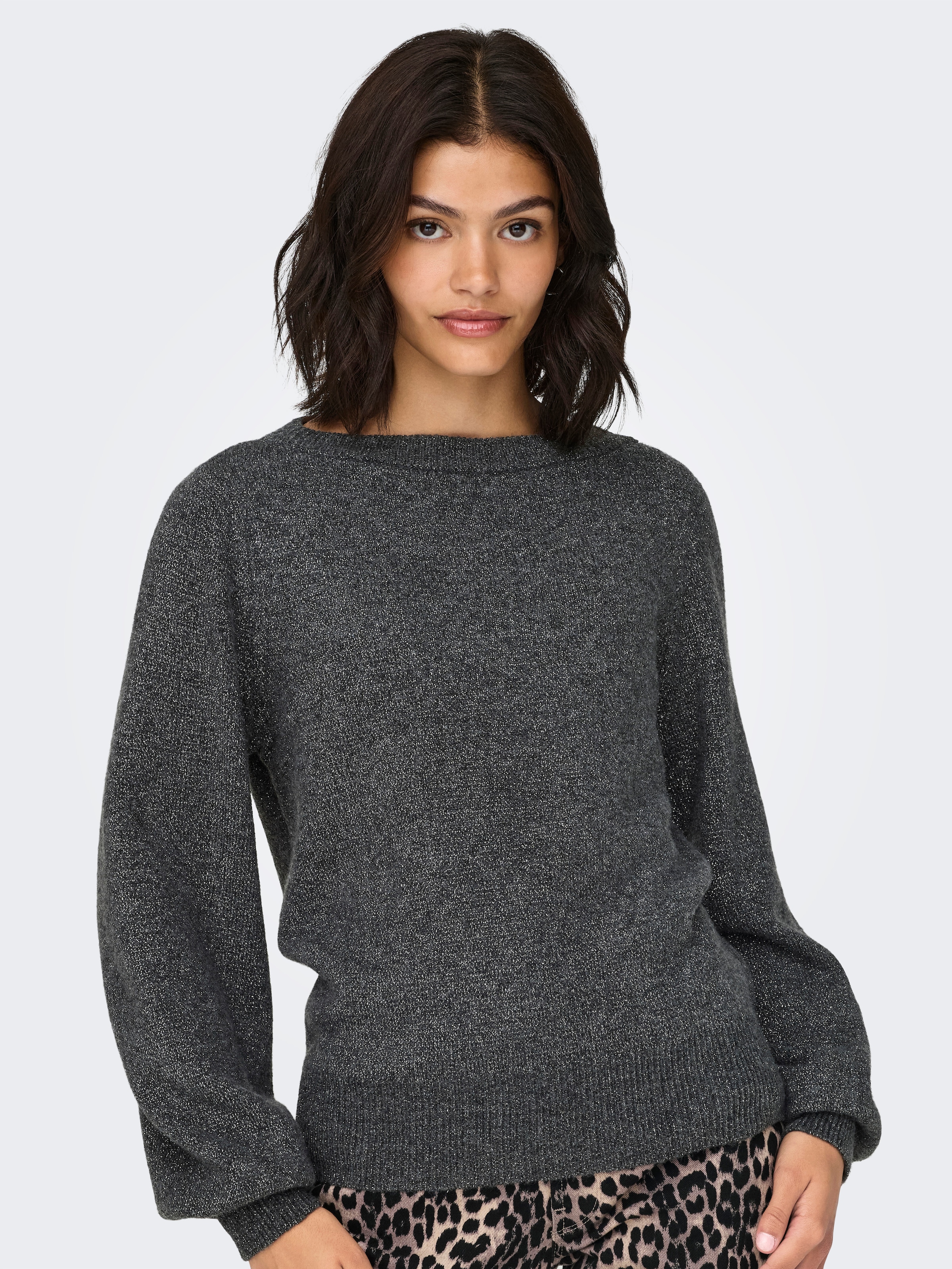 JDY Strickpullover »JDYRUE GLITTER L/S BOAT PULLOVE KNT NOOS«, mit Glitzer-Effekt