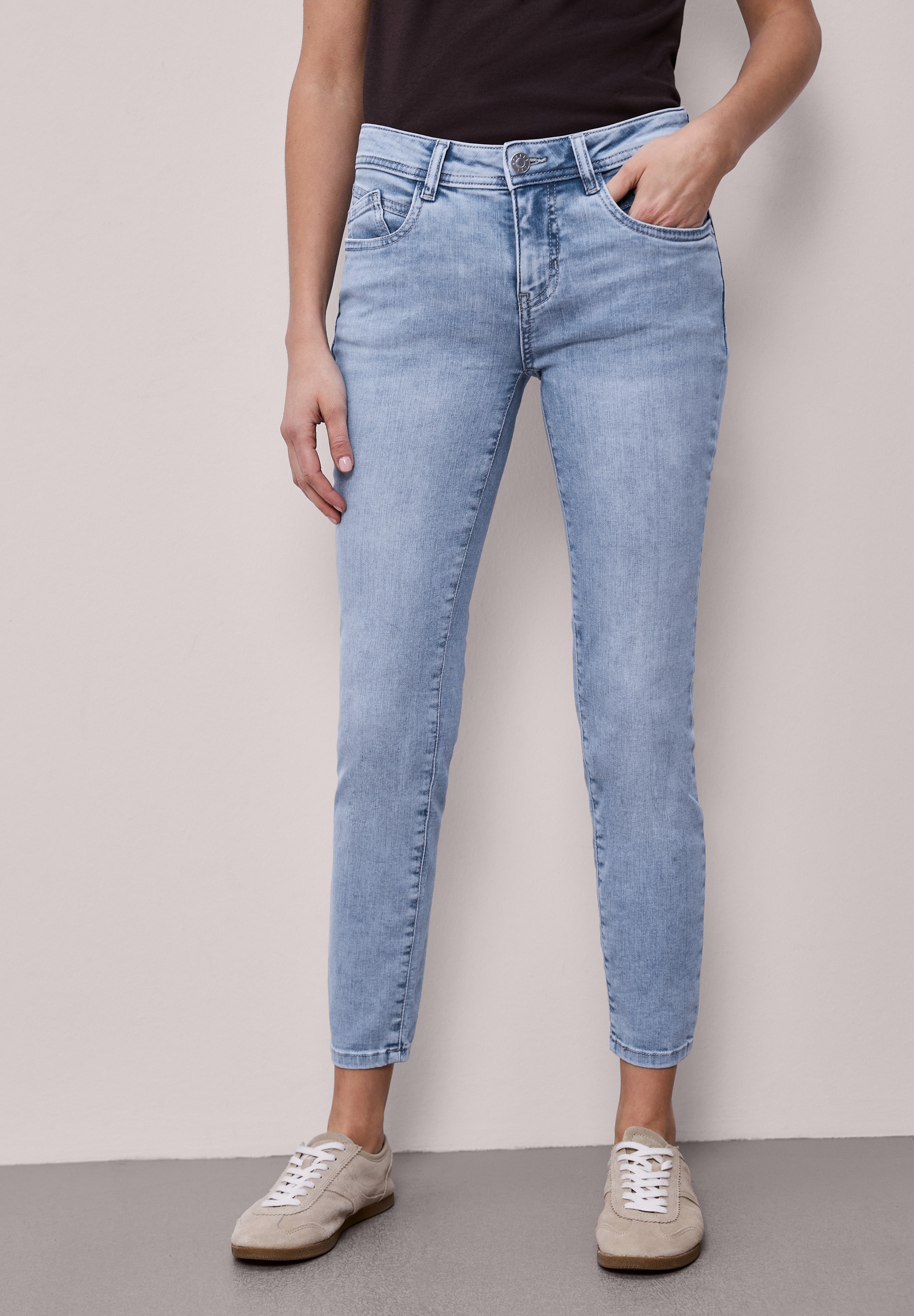 STREET ONE Slim-fit-Jeans im Denim Look