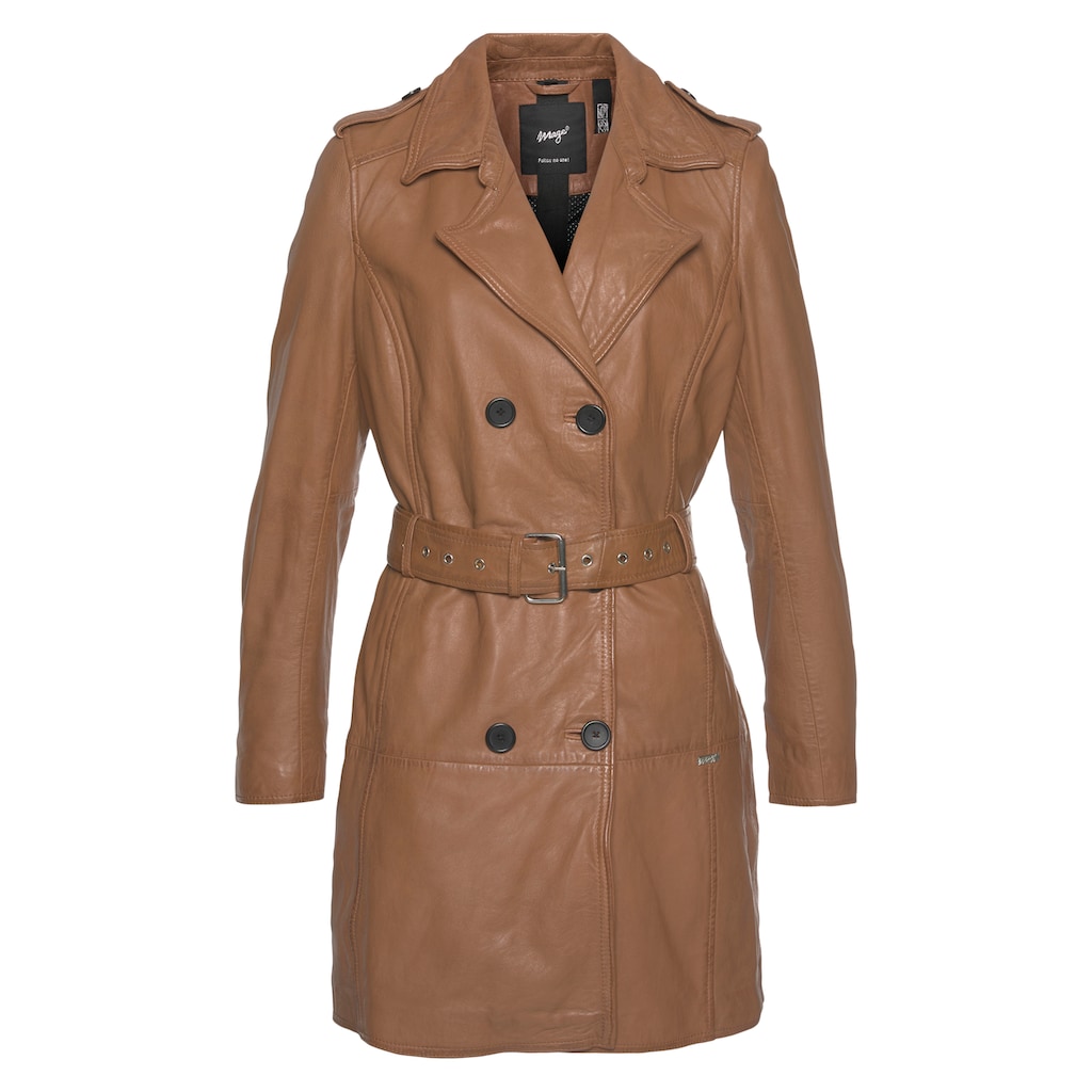 Maze Lederjacke, im Trenchcoat-Look