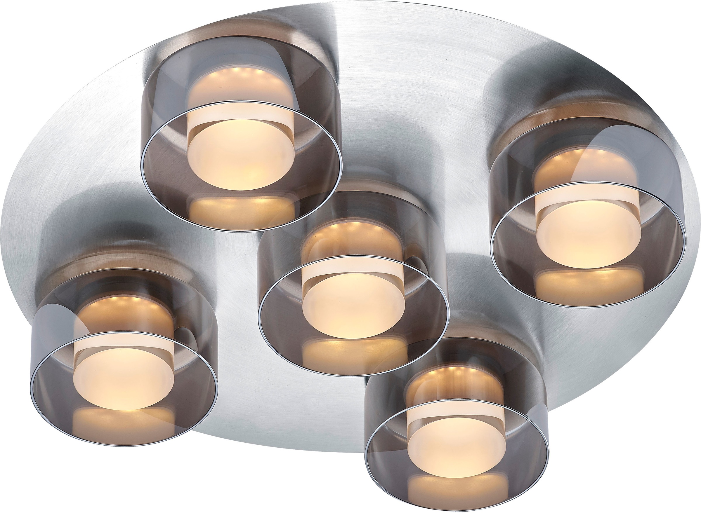 HELL höllisch gutes Licht LED Deckenleuchte »DUNE« LED-Modul 1 Stk. Extra-Warmweiß B-Link Fernbedienung, Dim to warm