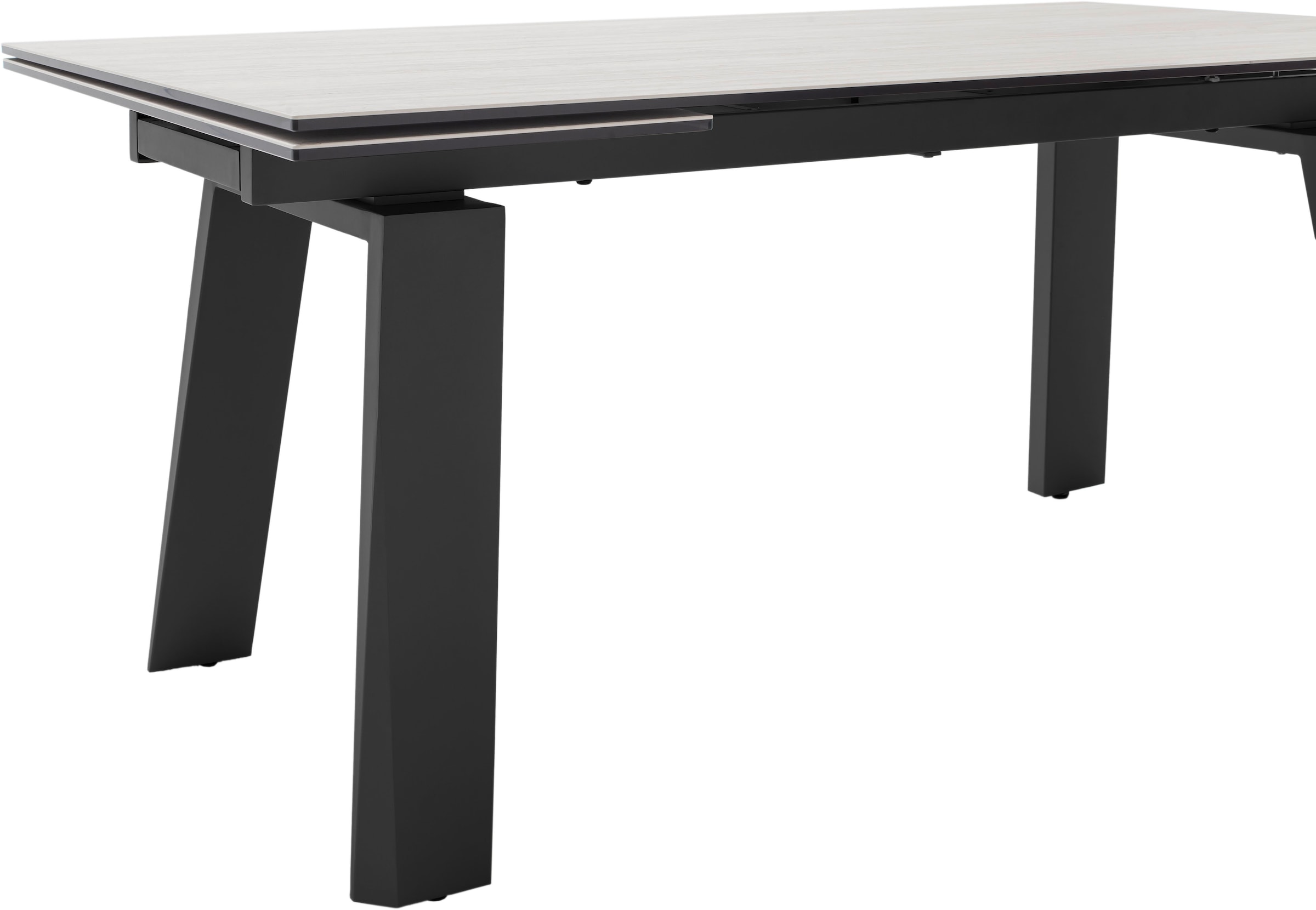MCA furniture Esstisch »Kalamata« 1 Stk. tlg. Auszugstisch, Stirnauszug, Metallgestell, Keramik, Sicherheitsglas