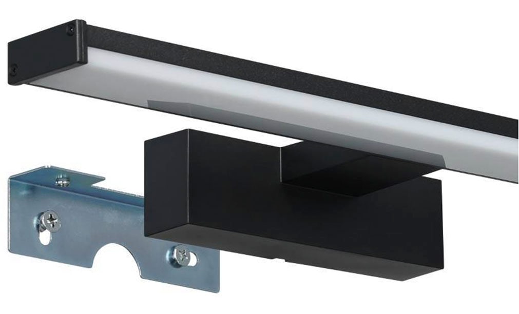 EGLO Spiegelleuchte »PANDELLA 1«, 1 flammig, Leuchtmittel LED-Modul | LED wechselbar, Wandleuchte, LED Spiegelleuchte, Lampe in Schwarz, Weiß, IP44, L 40 cm
