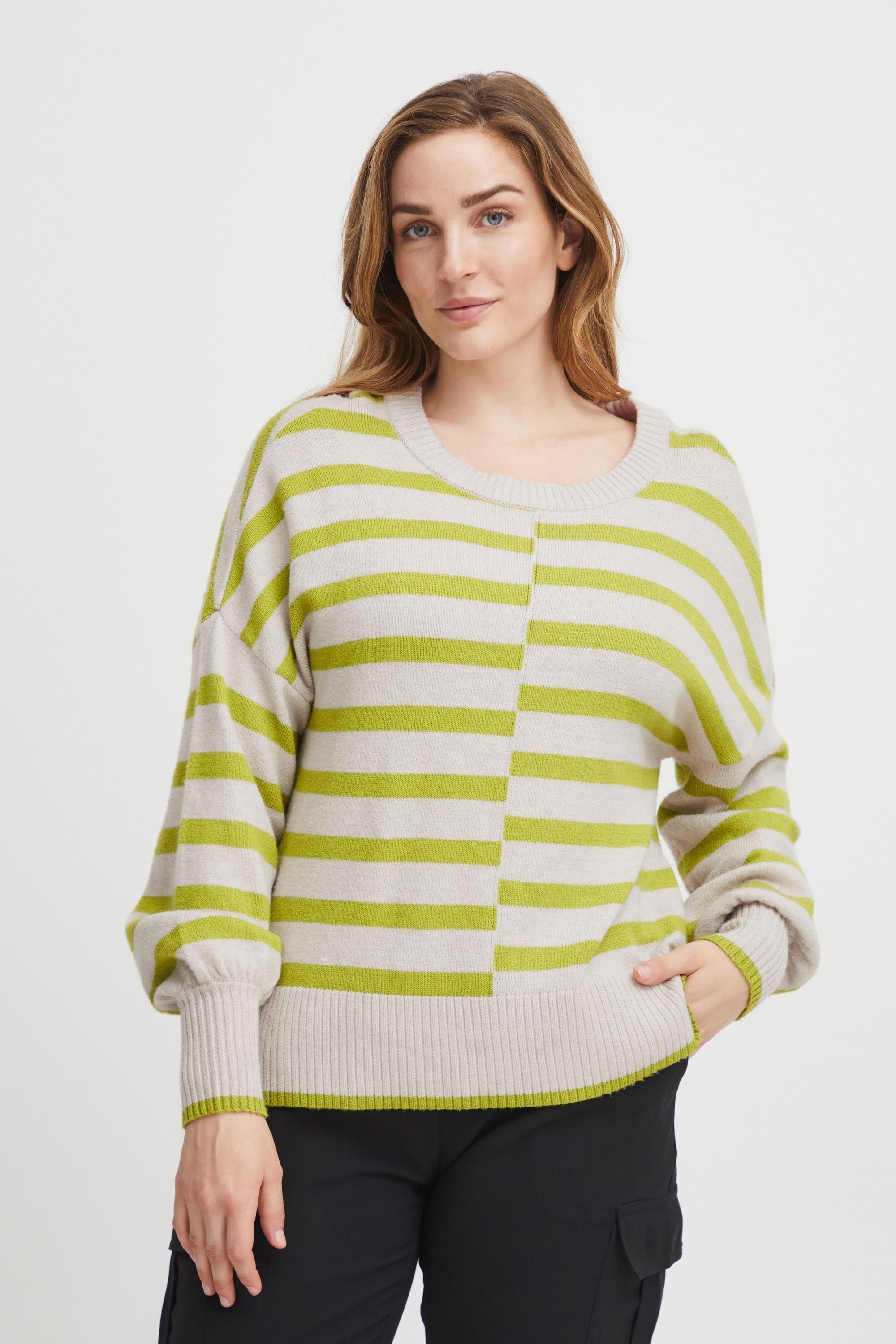 fransa Strickfleece-Pullover »Strickpullover FRBitte«