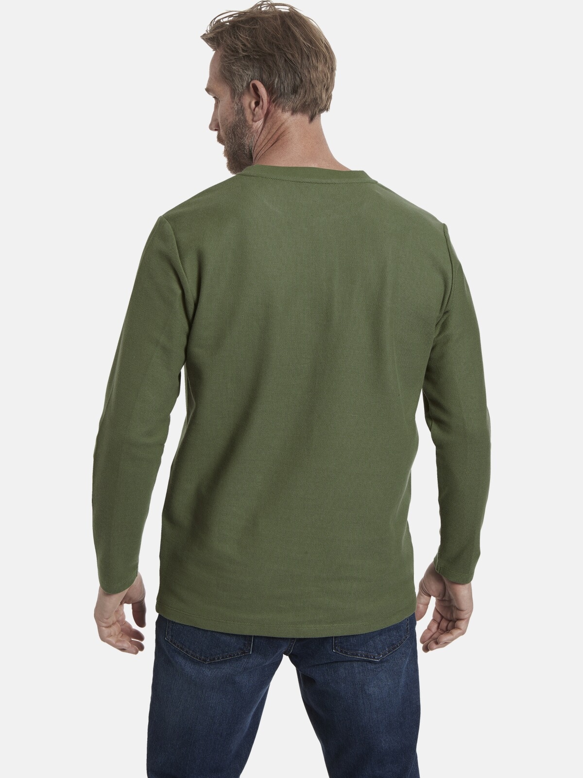 Jan Vanderstorm Langarm-Poloshirt »Langarmshirt IVOR«