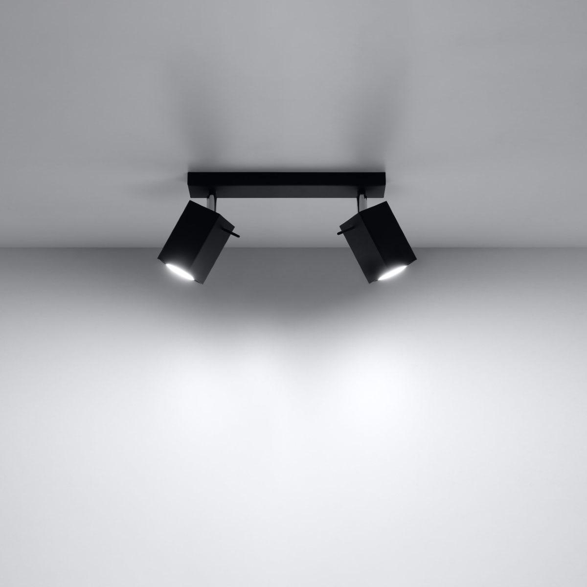 SOLLUX lighting Deckenleuchte »MERIDA«, 2 flammig, Leuchtmittel GU10 | ohne Leuchtmittel, beweglicher Lampenschirm