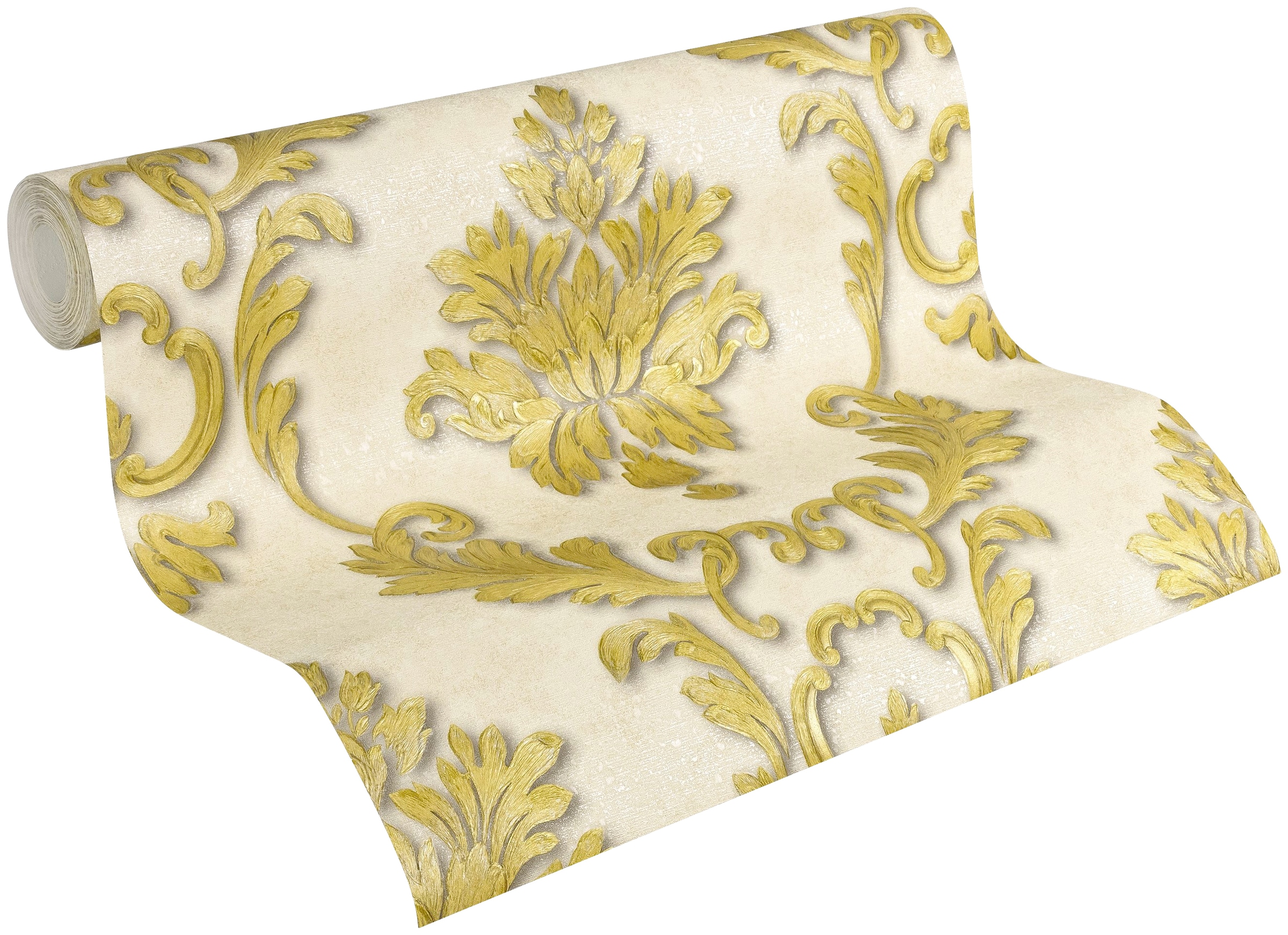 Architects Paper Vliestapete »Luxury wallpaper«, Barock-ornamental-gemustert, Textil Tapete Barock Metallic Effekt Tapeten Wohnzimmer Schlafzimmer