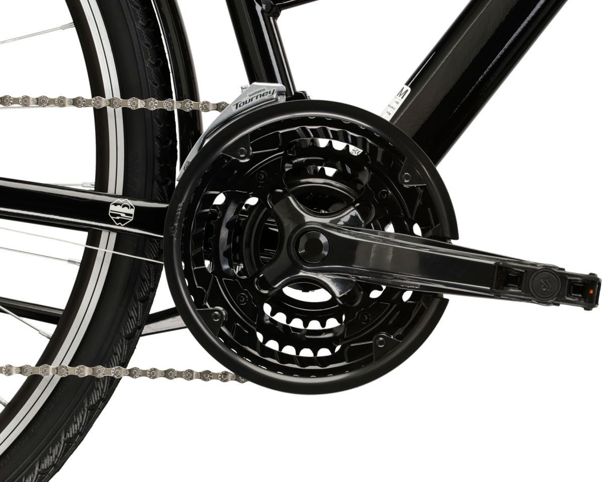 Kross Trekkingrad »Damen-Trekkingrad 28" Trans 1.0 Schwarz 21 Gänge« 21 Gang Shimano TOURNEY TY300 Schaltwerk Kettenschaltung