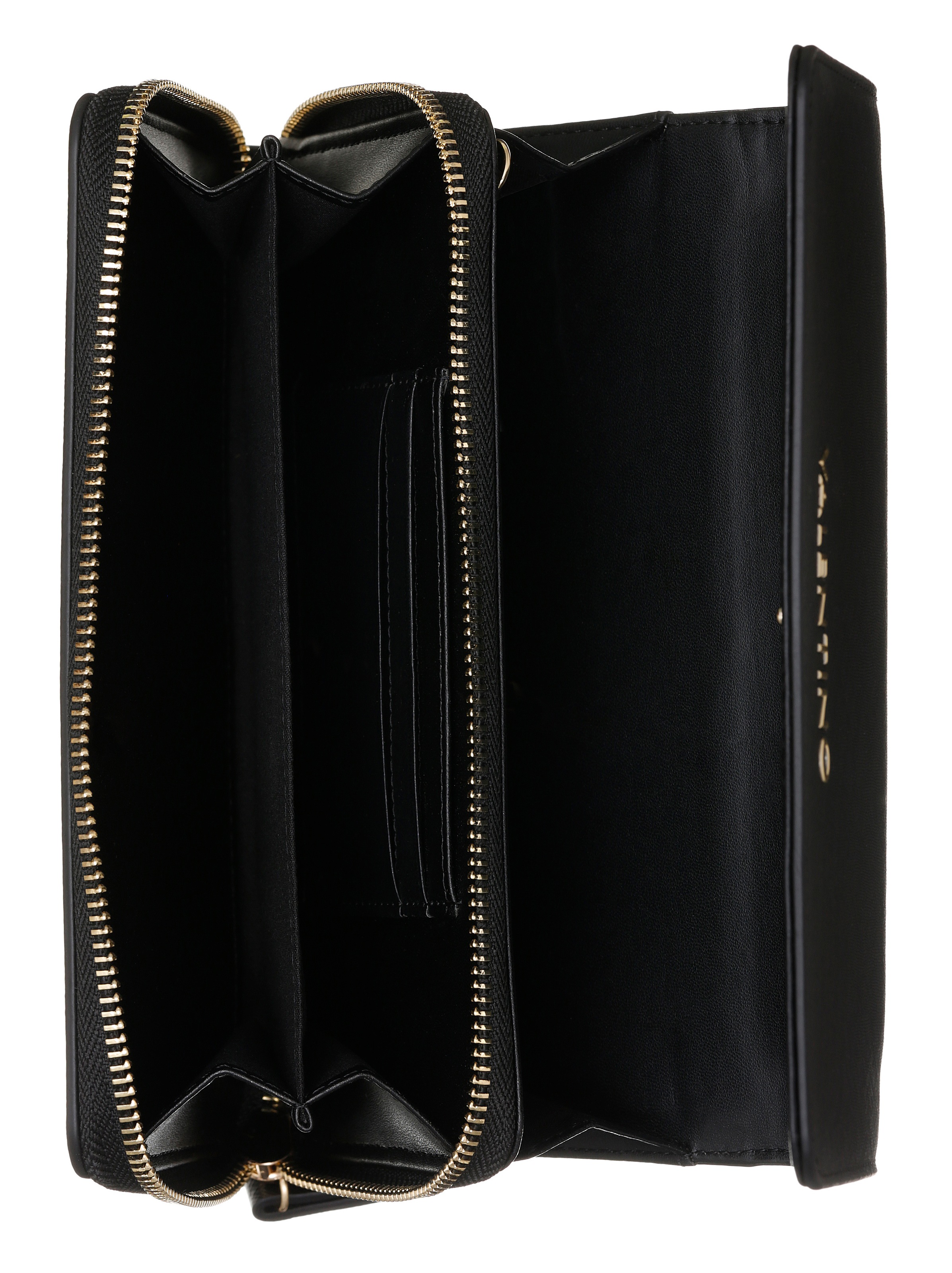 Geldbörse VALENTINO BAGS "ZERO RE", Damen, schwarz, Lederimitat, unifarben, Basic, Kleinlederwaren, Handtasche Damen Tasche Damen Schultertasche Kettentasche 2