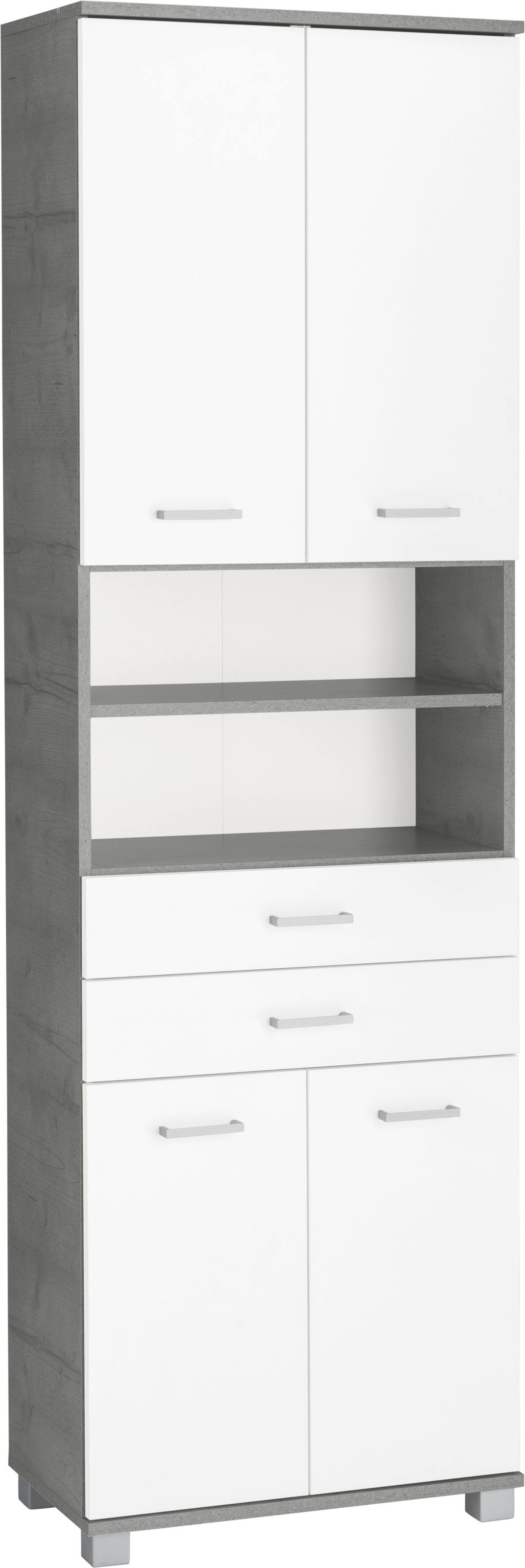 Schubkästen Hochschrank Schildmeyer breiten BAUR Badschrank Breite/Höhe: 2 »Mobes«, | bestellen cm, 59,8/193,7 mit