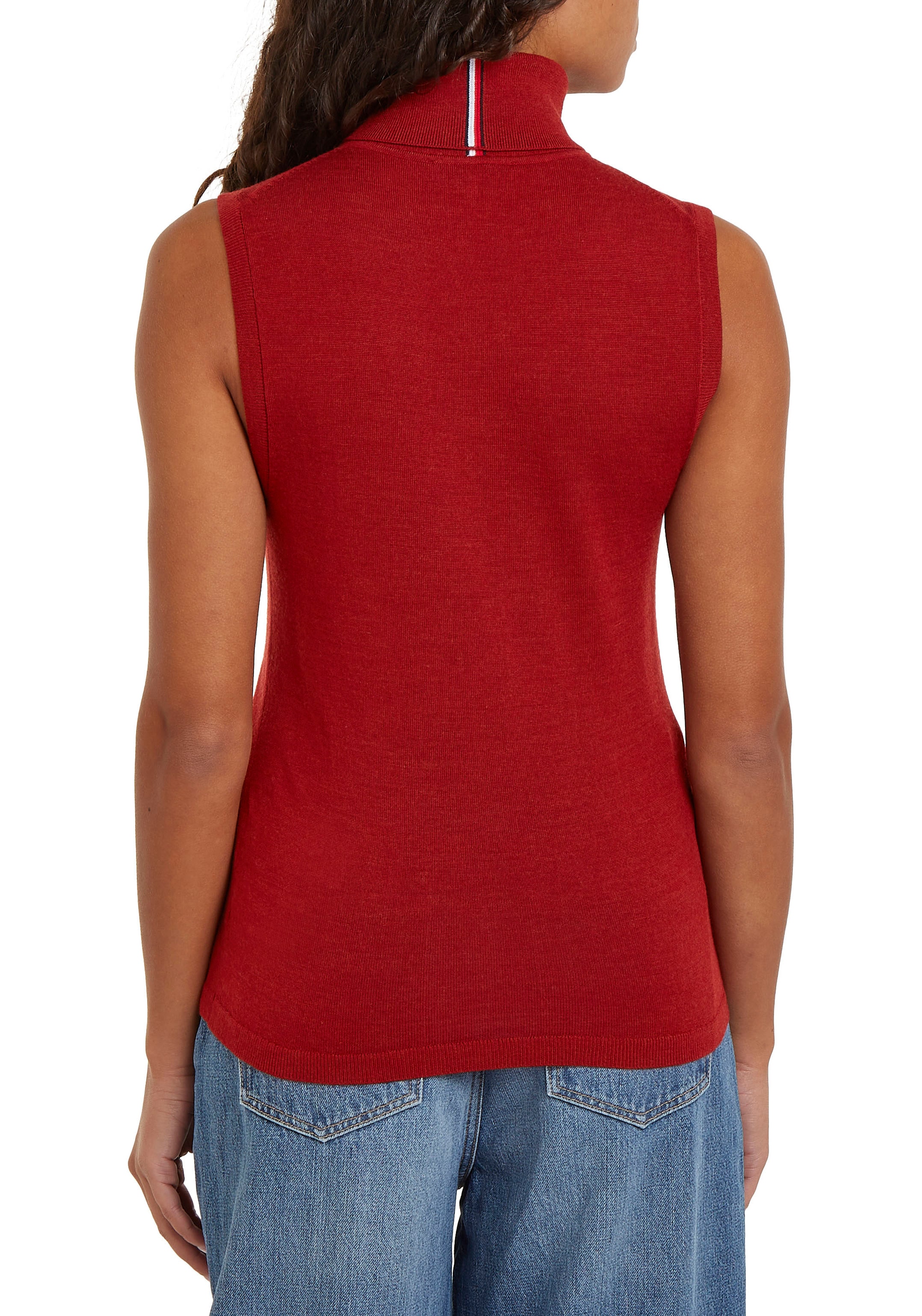 Tommy Hilfiger Strickpullover »MERINO SLEEVELESS SWT TANK«, mit Tommy Hilfiger Markenlabel