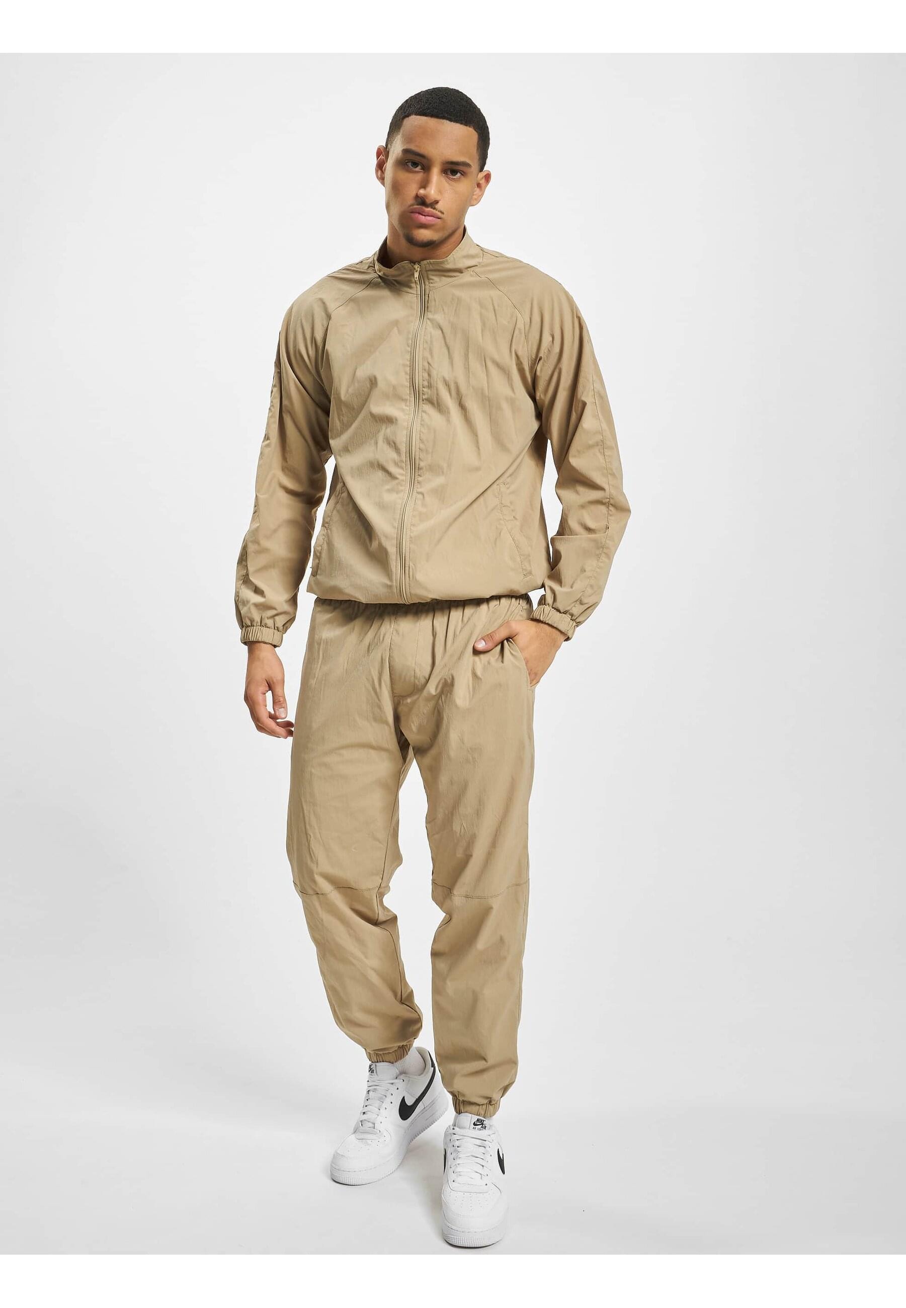 DEF Trainingsanzug »DEF Herren DEF Elastic plain track suit«, (2 tlg.)