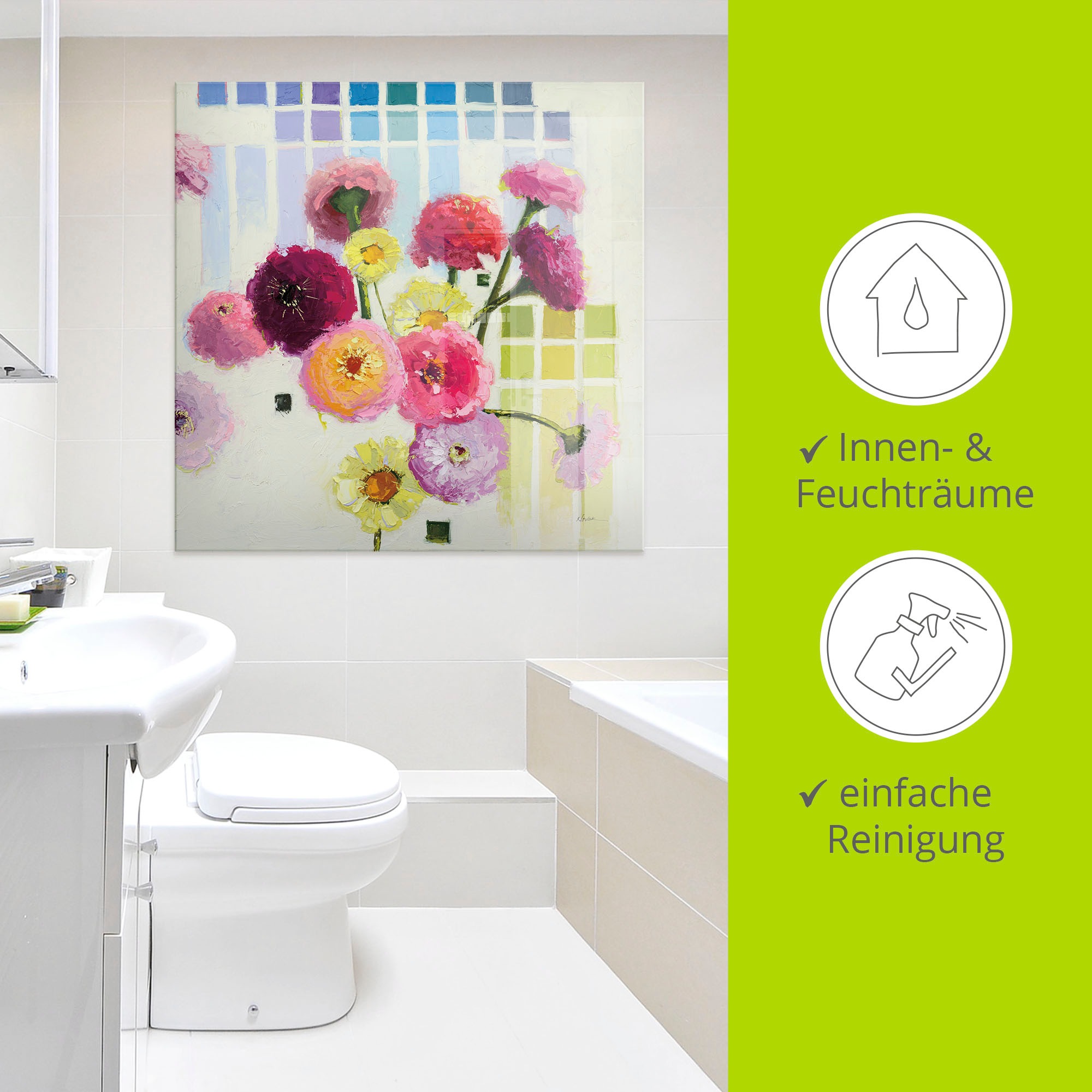 Thumbnail - Artland Glasbild "Color Chart II" 1 Stk. tlg. in verschiedenen Größen