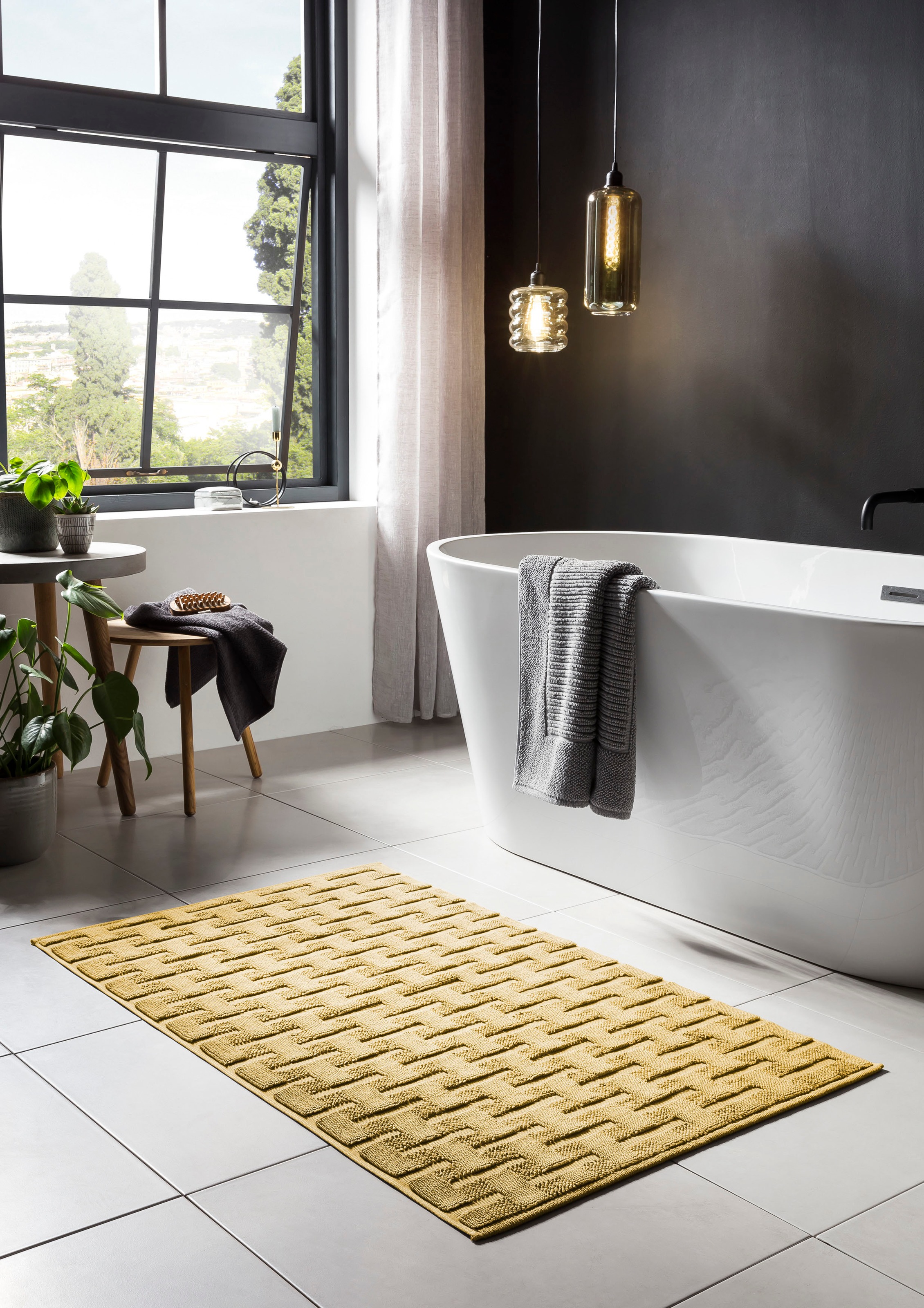 done. Badematte "Delia" Höhe 10 mm rutschhemmend beschichtet fußbodenheizun günstig online kaufen