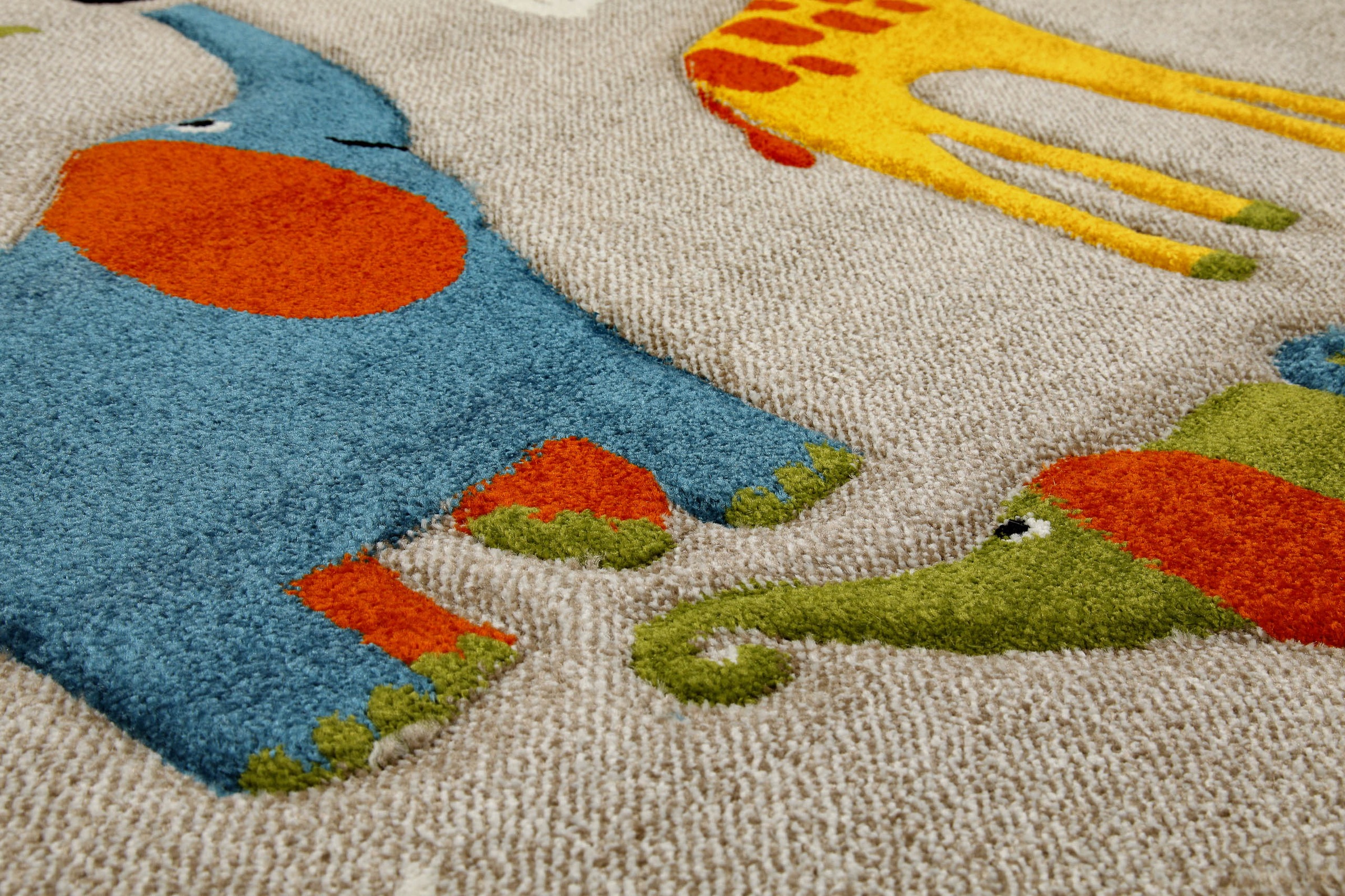 SMART KIDS Kinderteppich »Benny & Friends«, rund, 10 mm Höhe, Moderner Spielteppich, strapazierfähig, pflegeleicht, Konturenschnitt