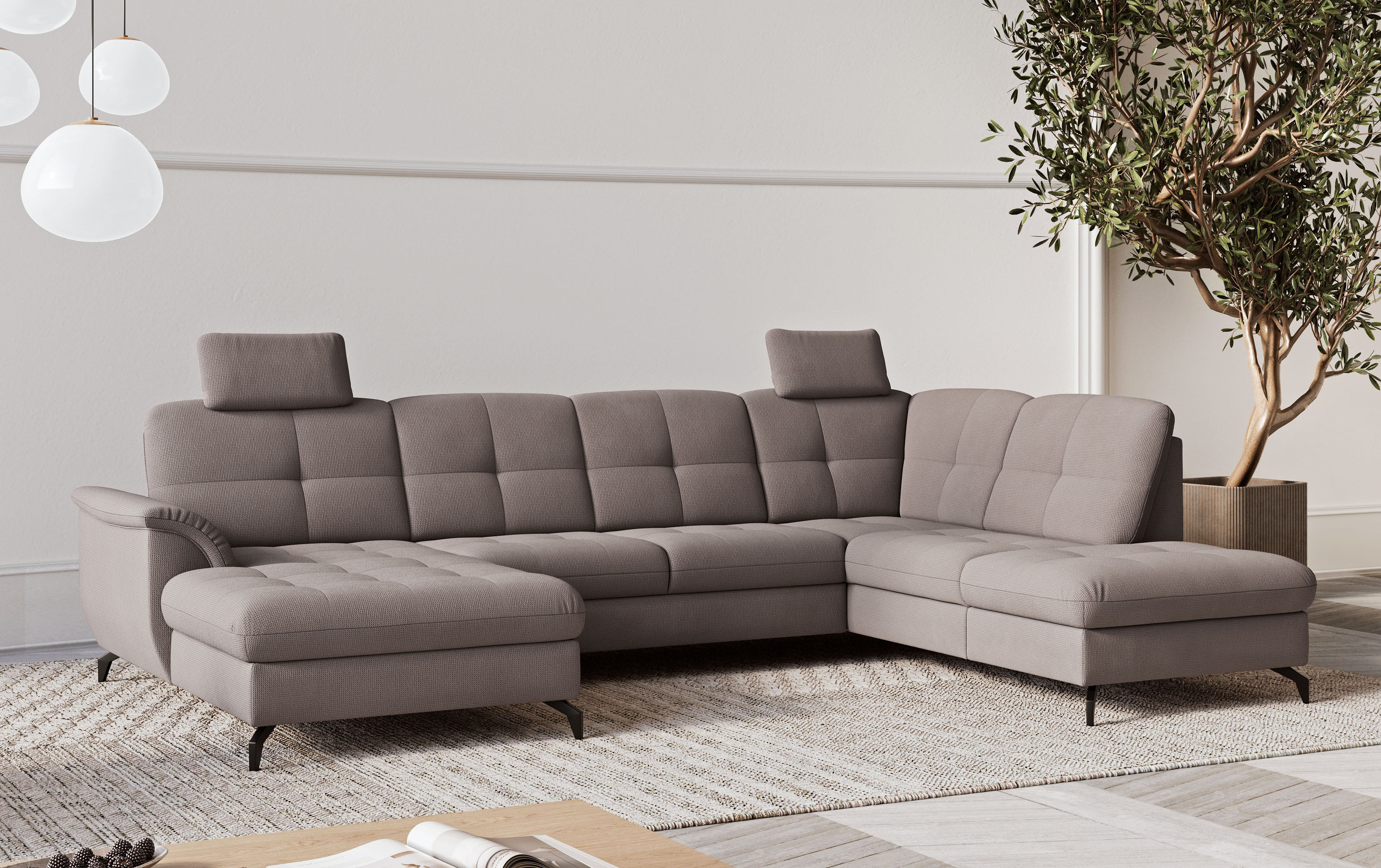 sit&more Wohnlandschaft "Zora" wahlweise mit Schlaffunktion und Bettkasten