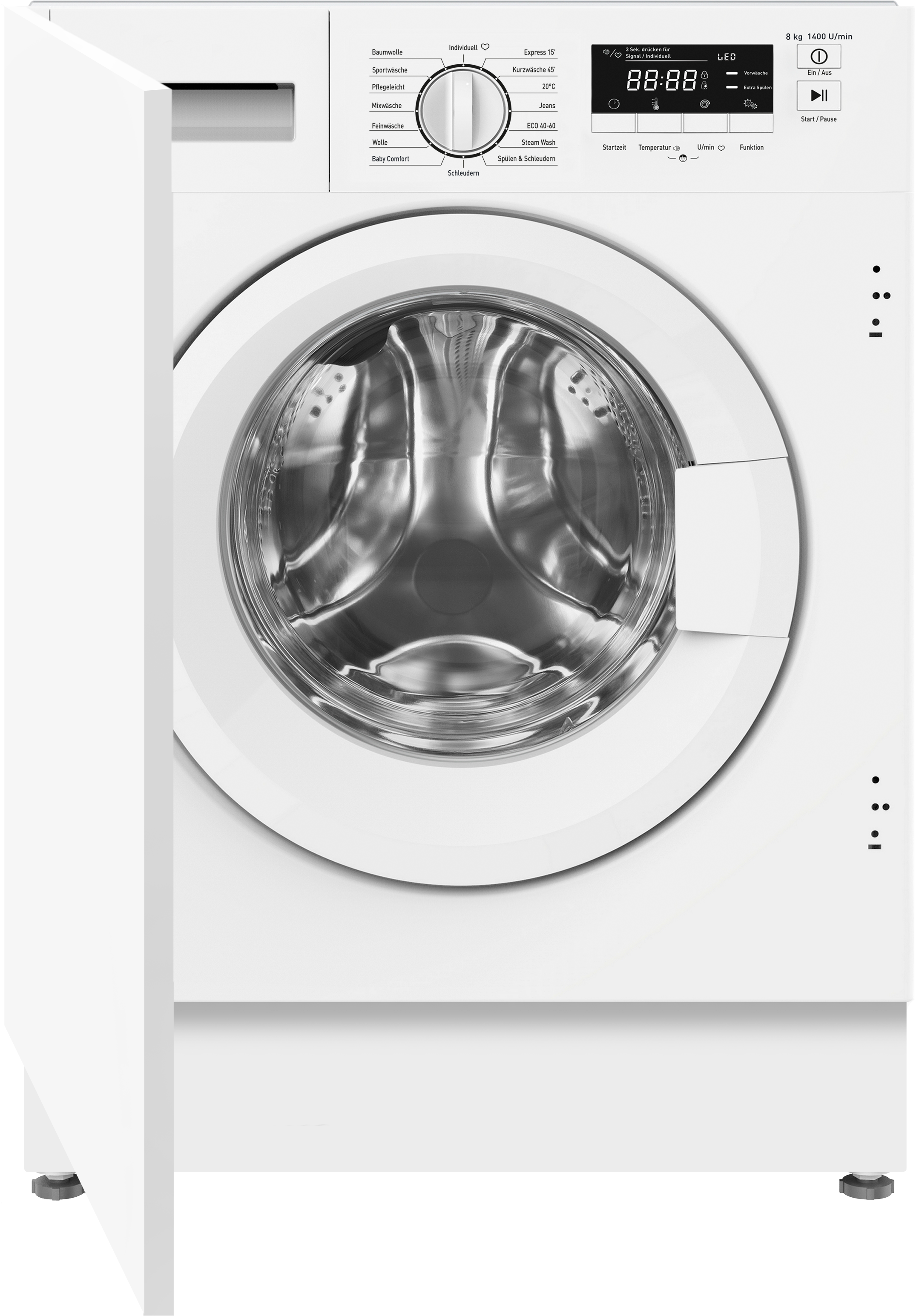 Amica Einbauwaschmaschine "EWA 34660 W" 8 kg 1400 U/min günstig online kaufen