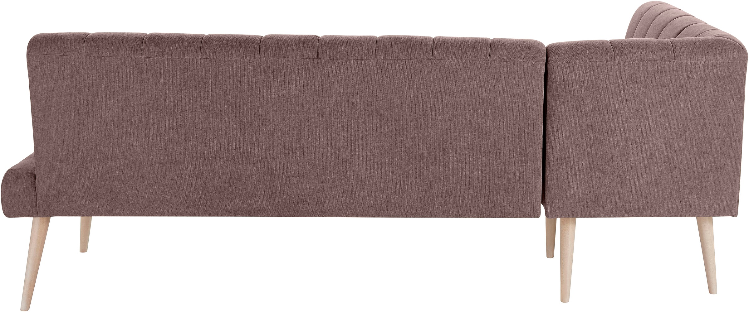 exxpo - sofa fashion Eckbank »Costa, moderne Rückensteppung, bequem und elegant, hoher Holzfuß«, hochwertig verarbeitet, Frei im Raum stellbar