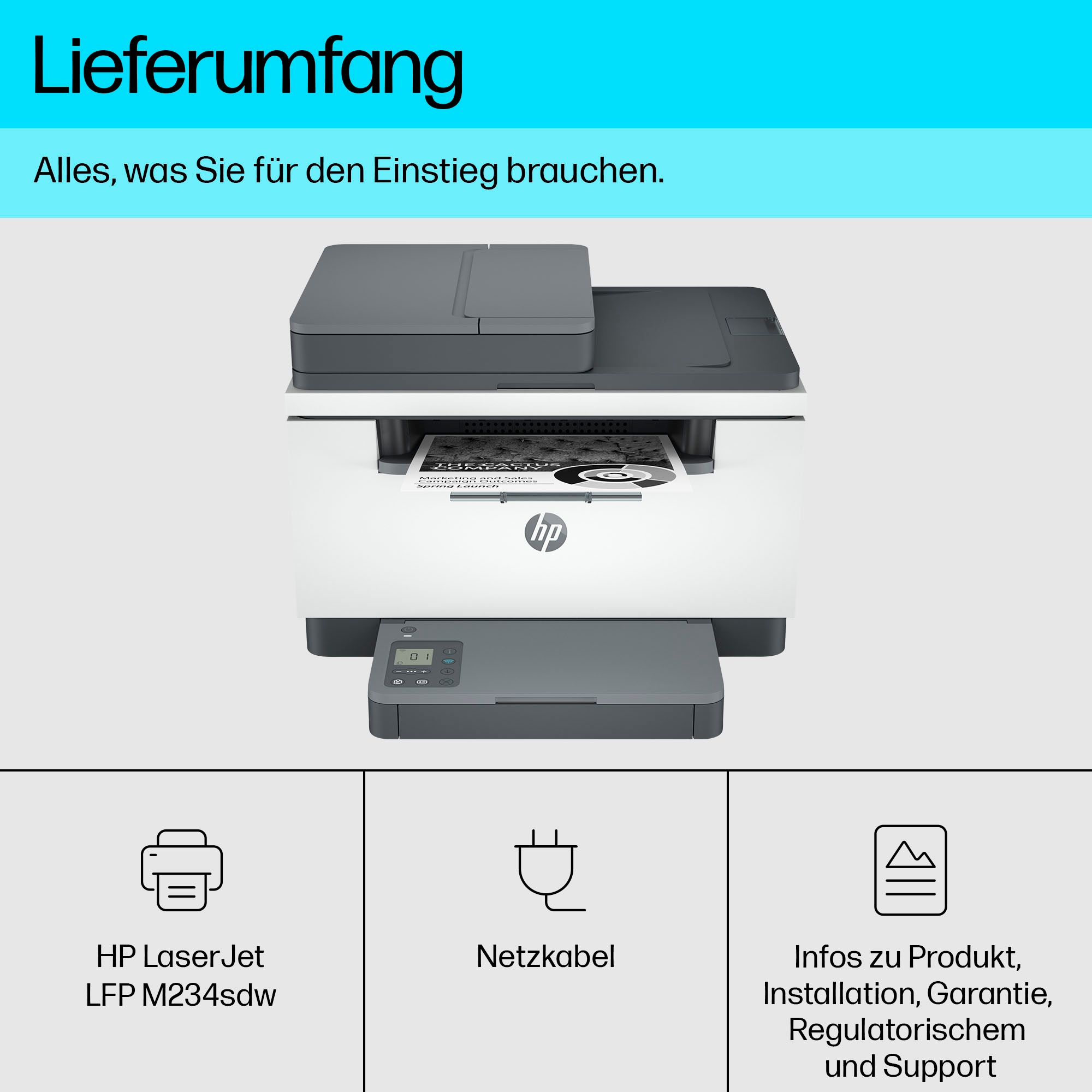 HP Laserdrucker »LaserJet MFP M234sdw«