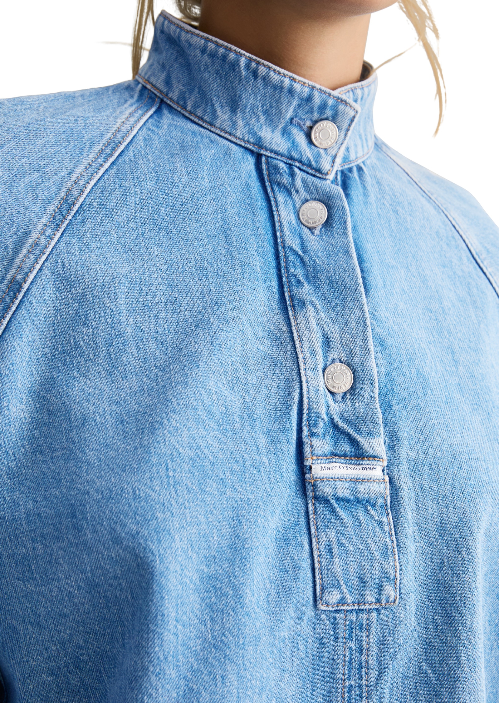 Marc O'Polo DENIM Jeansbluse »aus reiner Bio-Baumwolle«