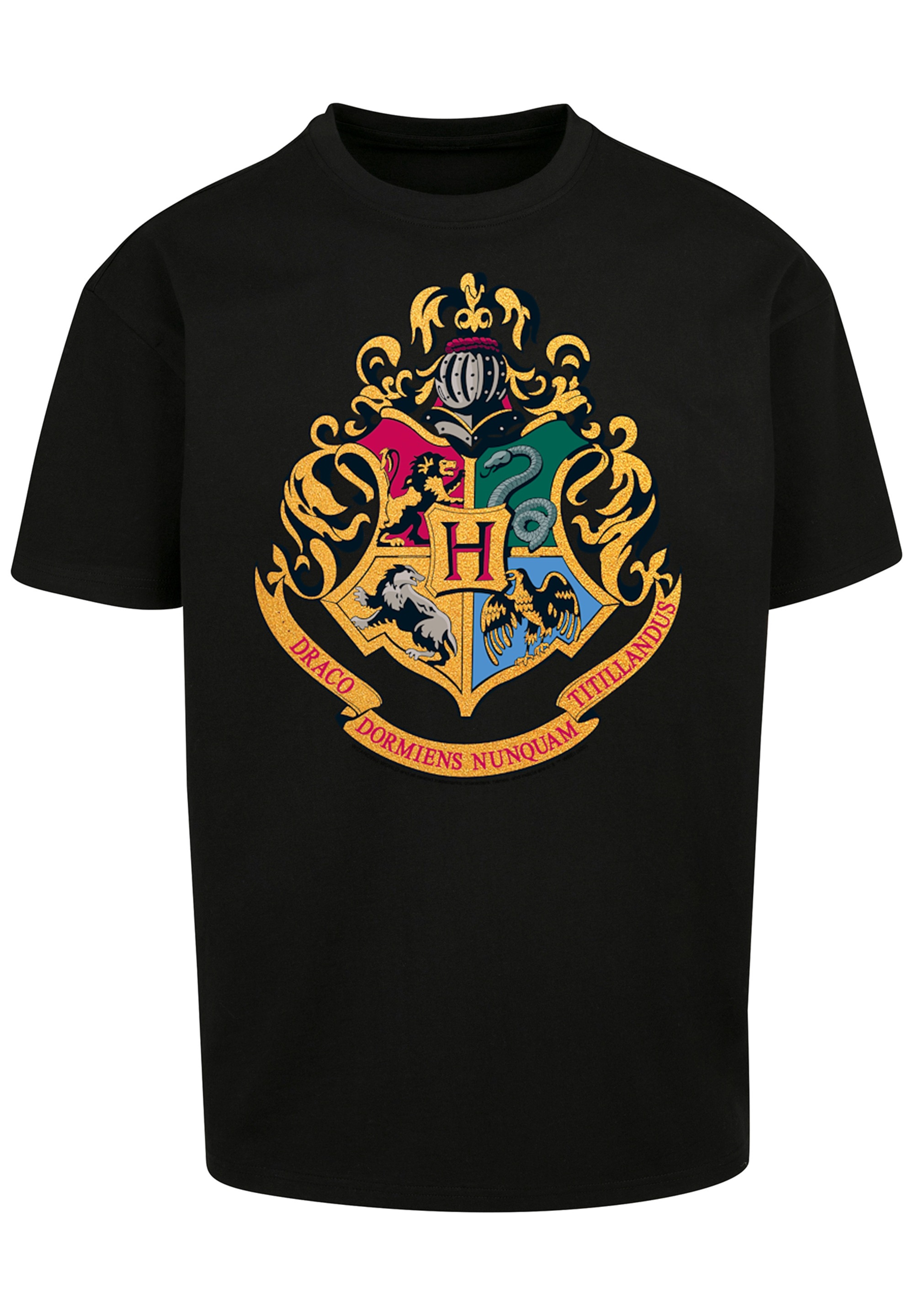 F4NT4STIC T-Shirt »Harry Potter Hogwarts Crest Gold«, Print