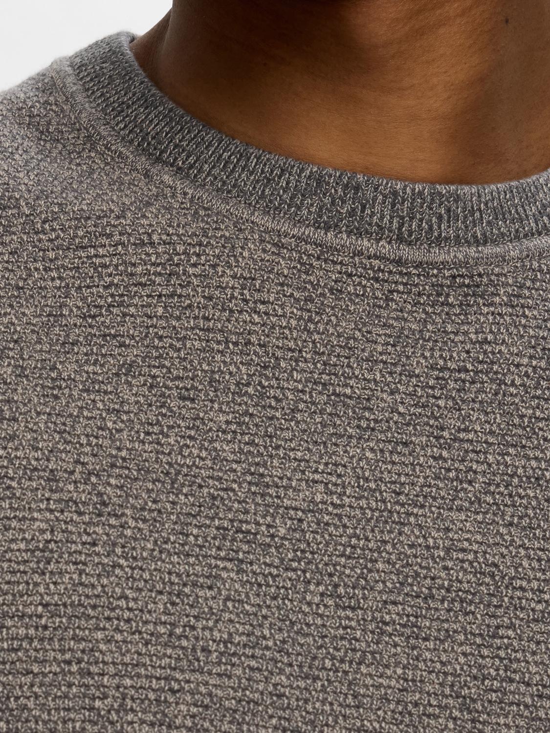SELECTED HOMME Strickpullover »SLHROSS LS KNIT STRUCTURE CREW NECK NOOS«