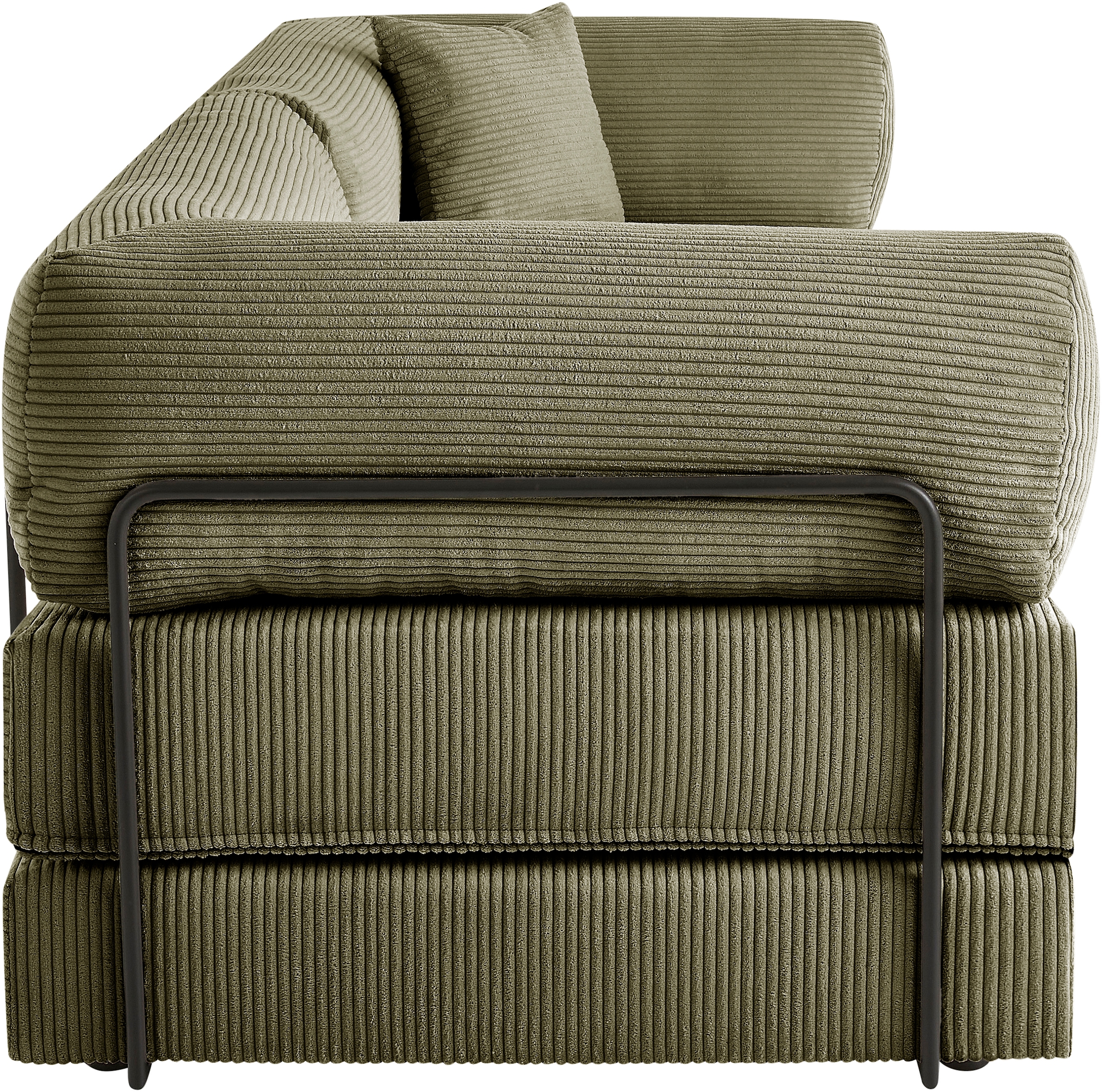 homsy by Ana Johnson Schlafsofa »Folda Dauerschläfer, B: 206 cm, Liegefl. 181x198 cm« mit Bett-/Schlaffunktion, inkl. 1x Zierkissen, Tonnentaschenfederkern