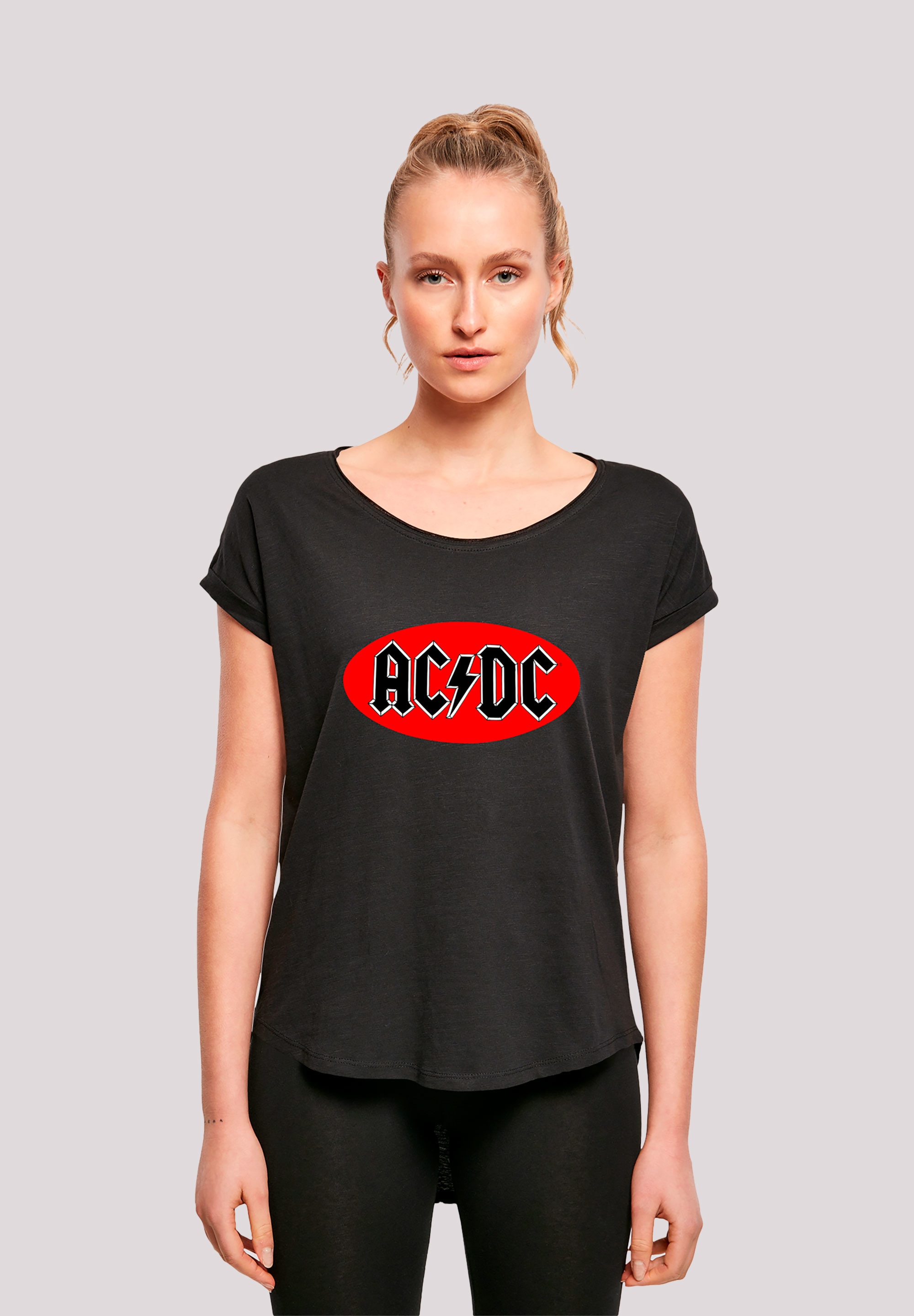 F4NT4STIC T-Shirt »ACDC Red Circle Logo für Kinder & Herren«, Print