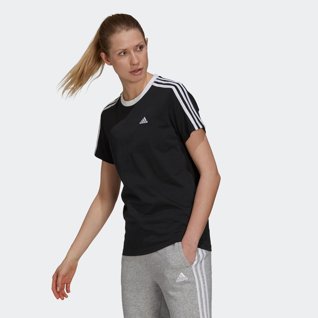 adidas Sportswear T-Shirt »ESSENTIALS 3-STREIFEN«