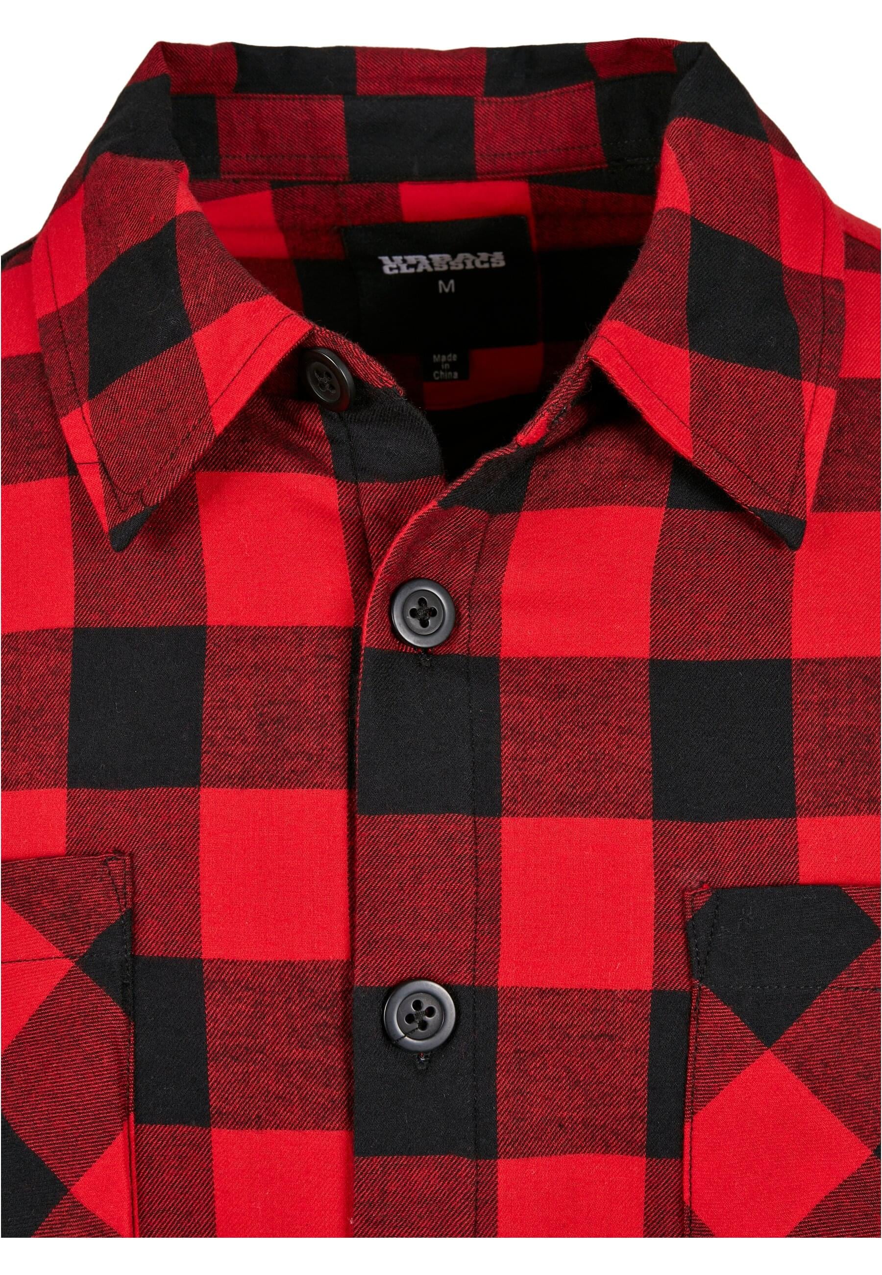 URBAN CLASSICS Langarmhemd »Urban Classics Herren Padded Check Flannel Shirt«, (1 tlg.)