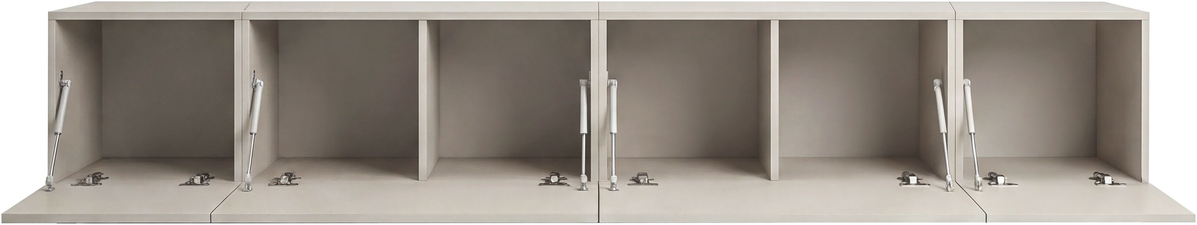 OTTO home Lowboard »SPIAGGIA, 4-teiliges Set, Breite 270cm, stehend & hängend montierbar« TV-Möbel, TV-Schrank, TV-Lowboard, Mediaboard