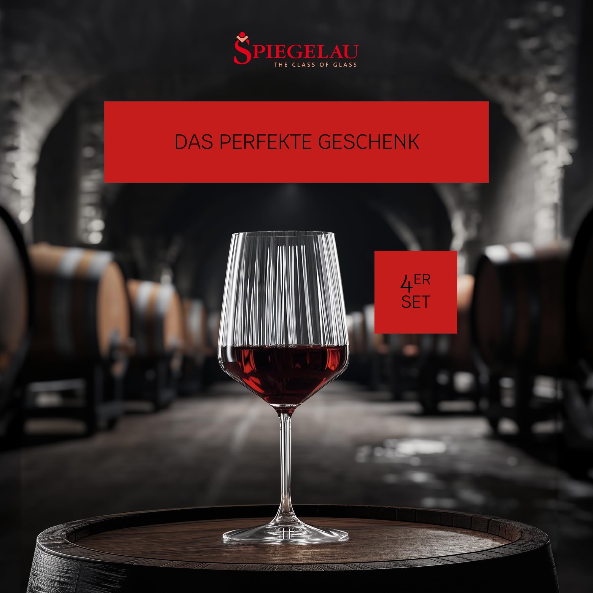 SPIEGELAU Rotweinglas »Rotweingläser Lifestyle 630 ml 4er Set transparent«
