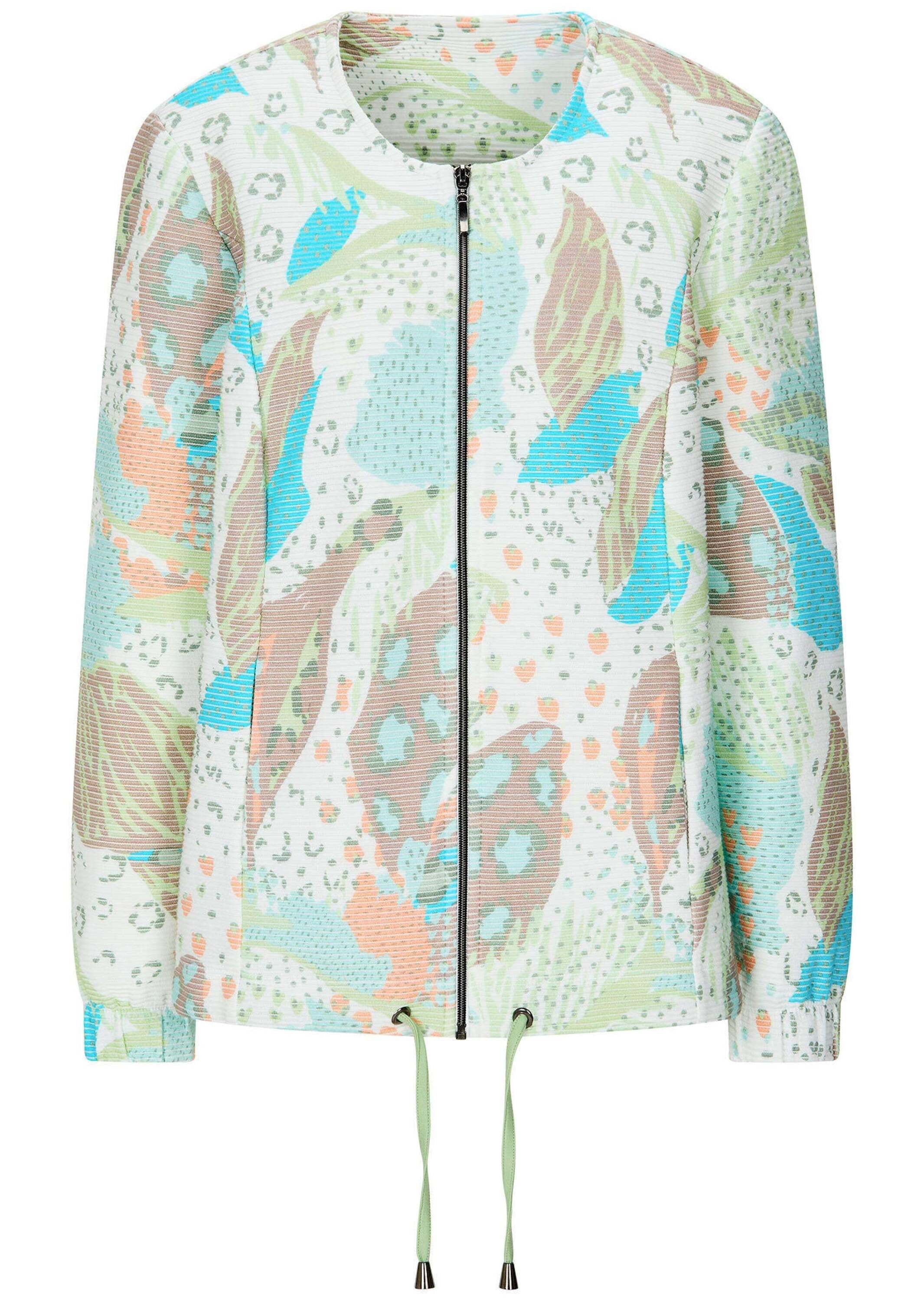 GOLDNER Kurzjacke "Printjacke mit Ottomanstruktur" Tunnelzug am Saumabschlu günstig online kaufen