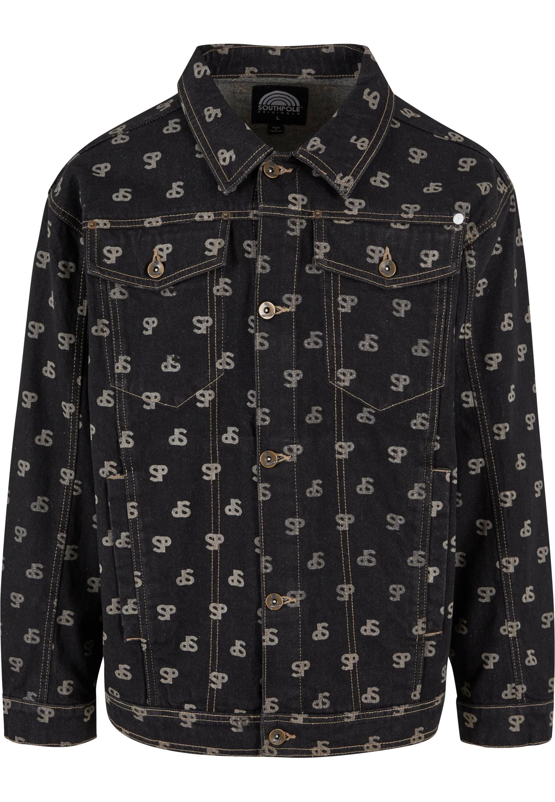 Southpole Jeansjacke "Southpole Southpole Bleched AOP Denim Jacket" 1 Stk. günstig online kaufen